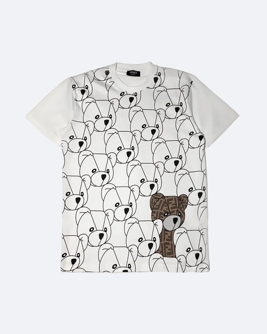 Fendi - FF Teddy Bear Oversized T-Shirt - White