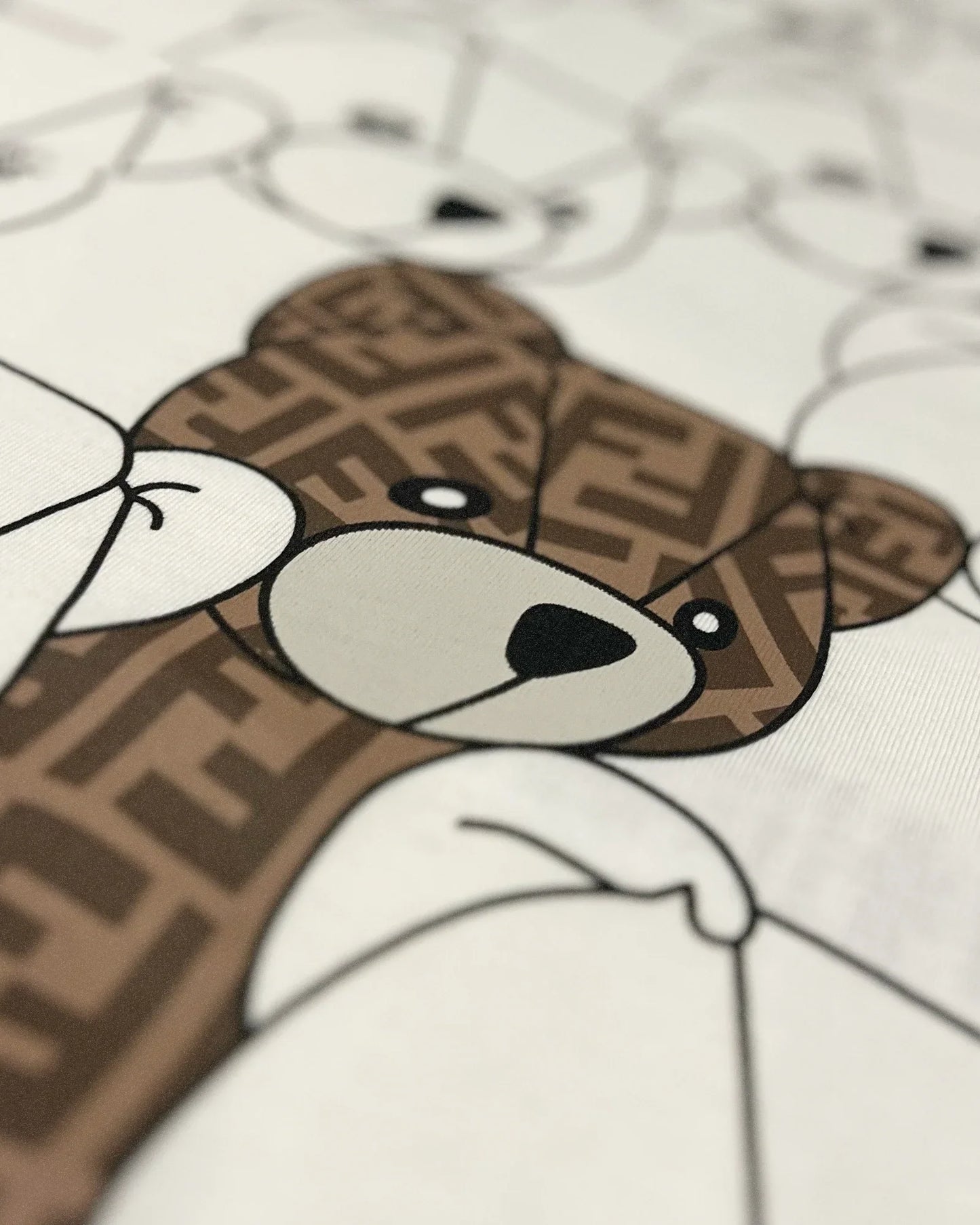 Fendi - FF Teddy Bear Oversized T-Shirt - White