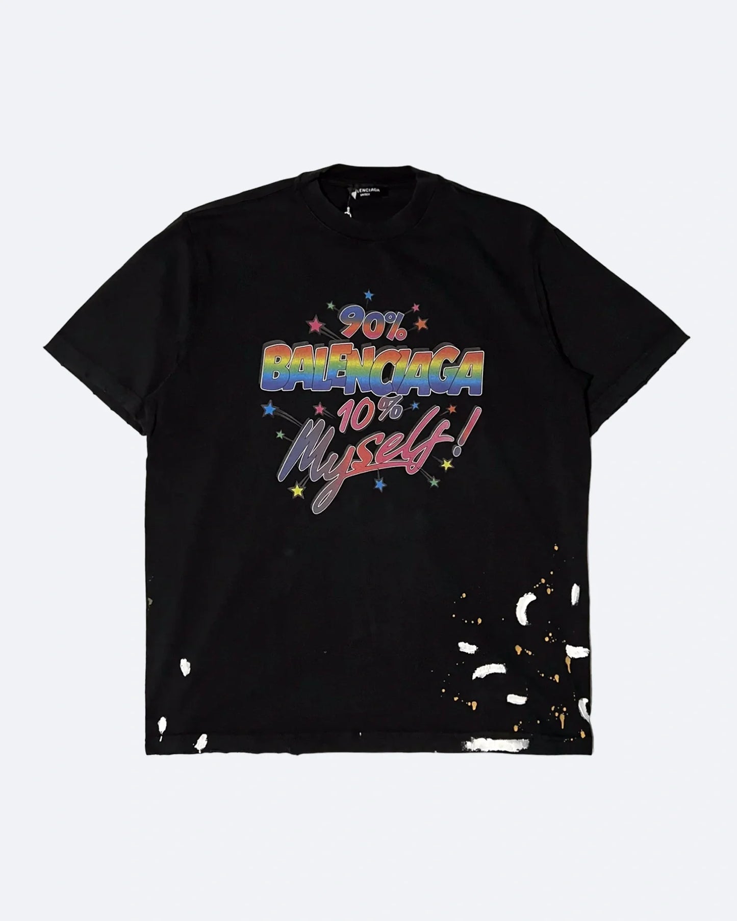 Balenciaga - 90/10 Logo Print T-Shirt - Black