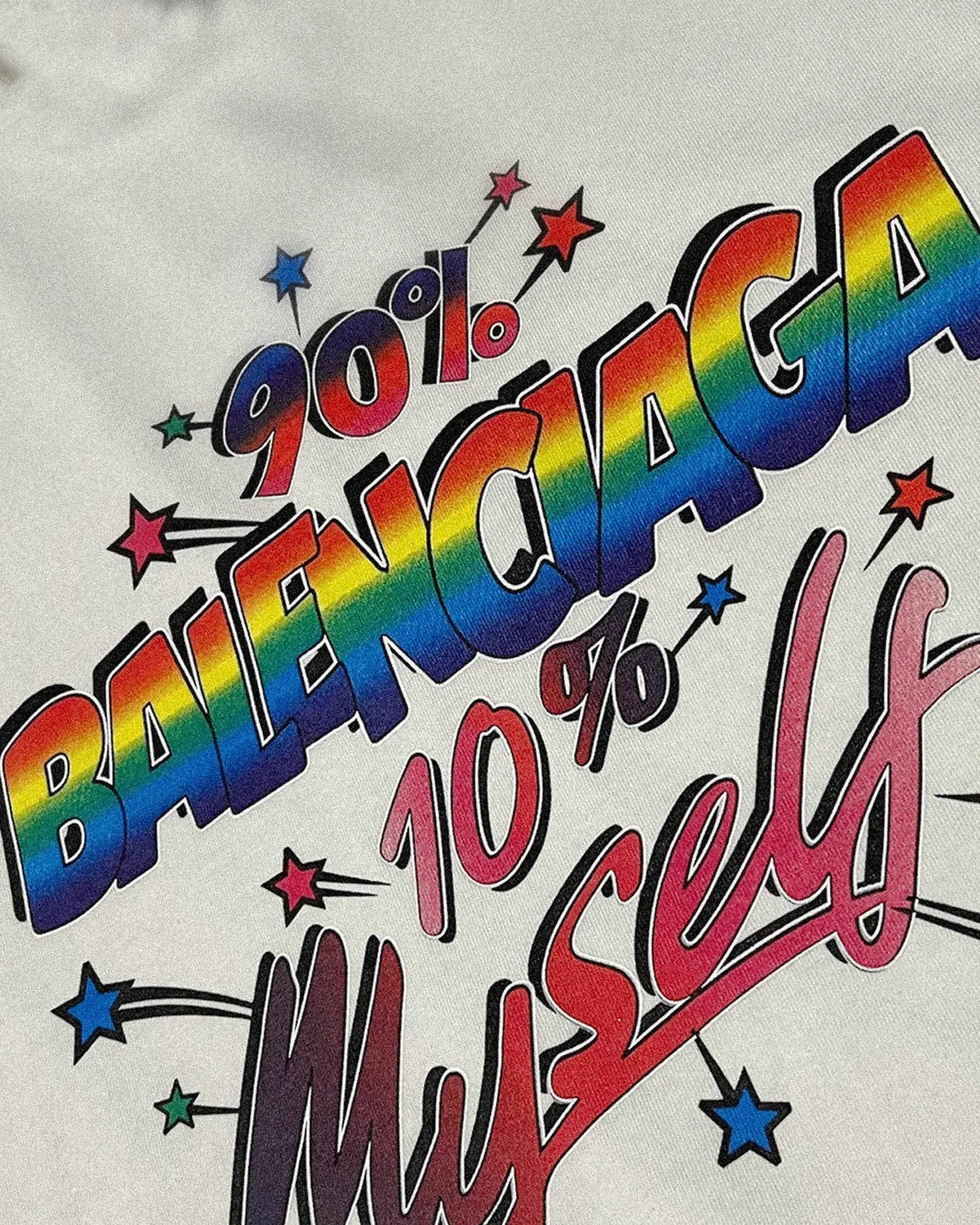 Balenciaga - 90/10 Logo Print T-Shirt - White