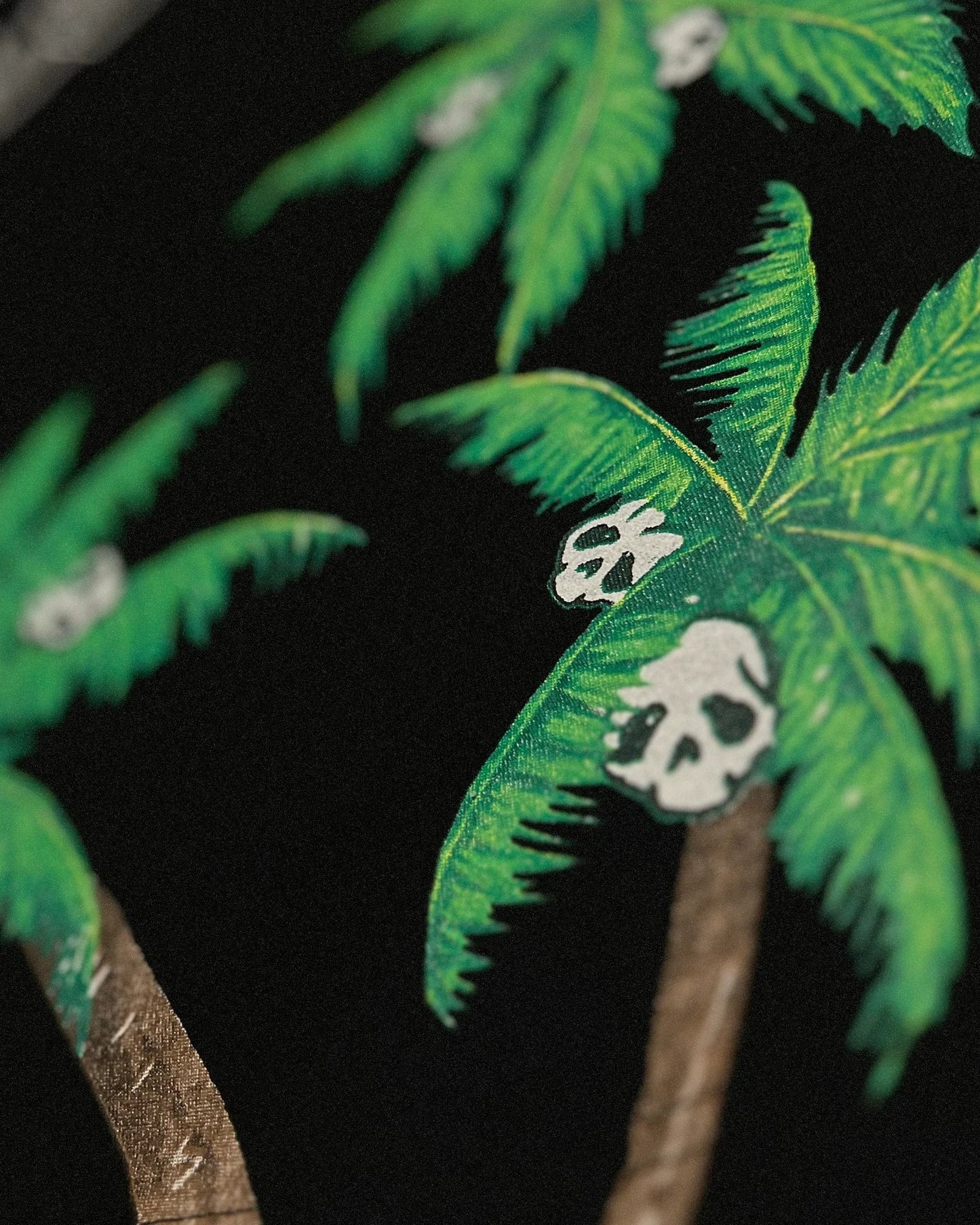 Palm Angels - Palms & Skulls Vintage T-Shirt - Black