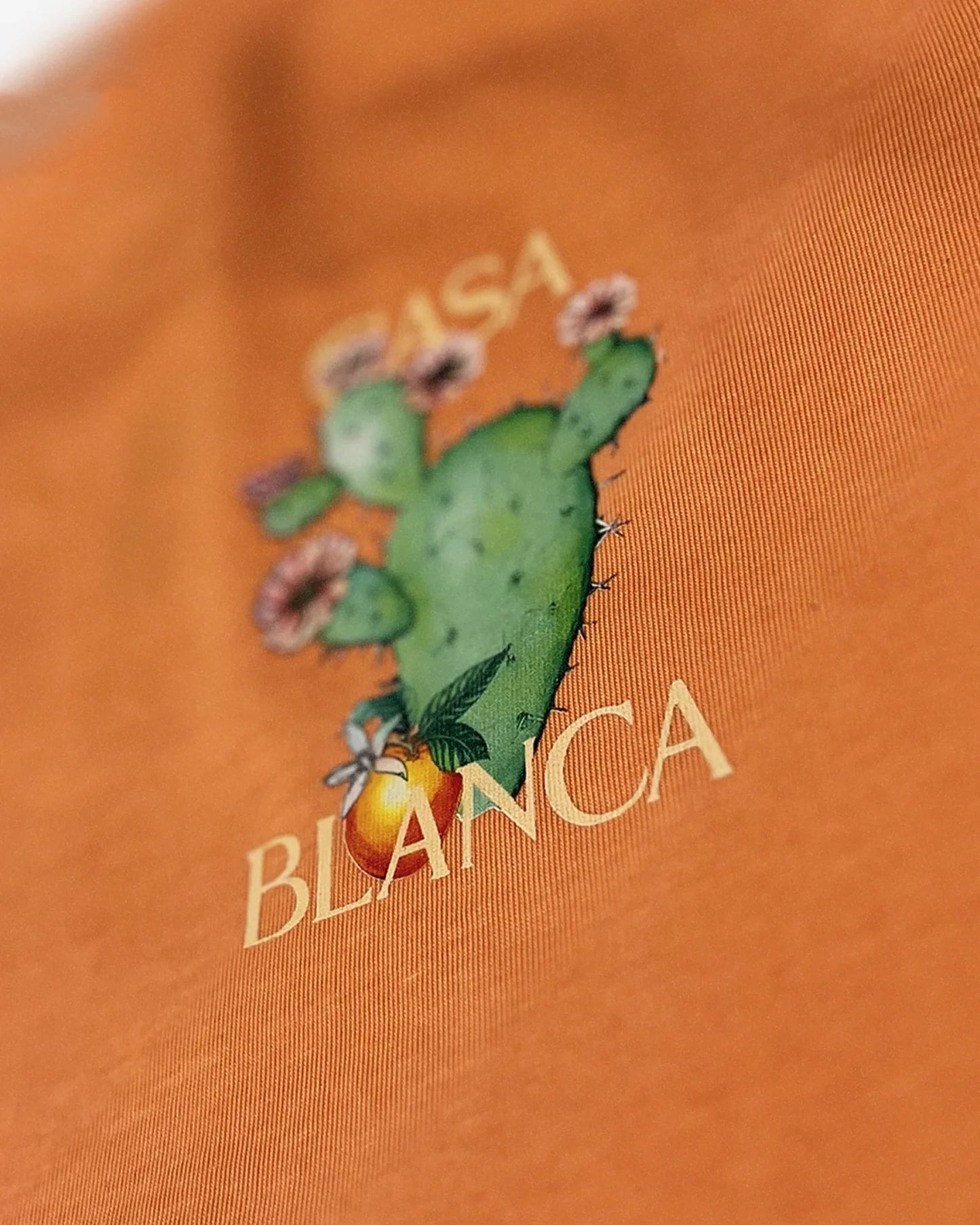 Casablanca - Cactus et Orange T-Shirt - Orange