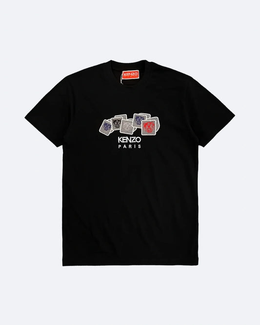 Kenzo - Tiger Cubes Embroidery T-Shirt - Black