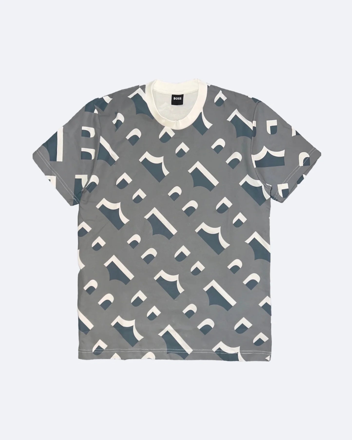 Boss - B Pattern T-Shirt - Grey