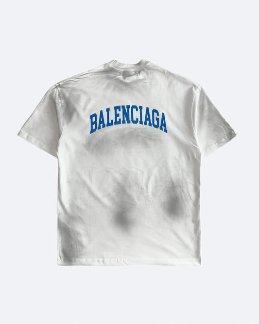 Balenciaga - G Logo College T-Shirt - Dirty White