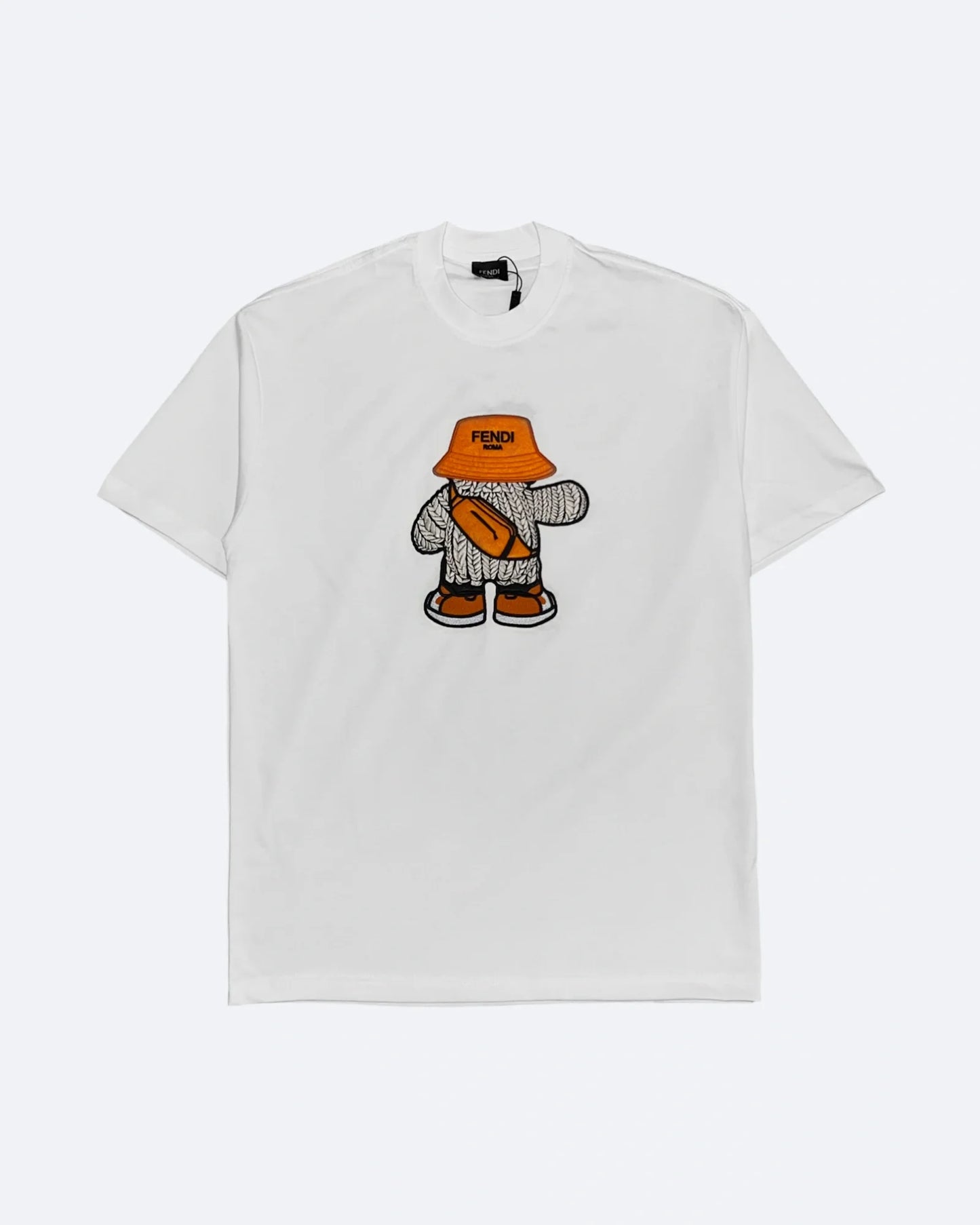 Fendi - Embroidered Mascot T-Shirt - White