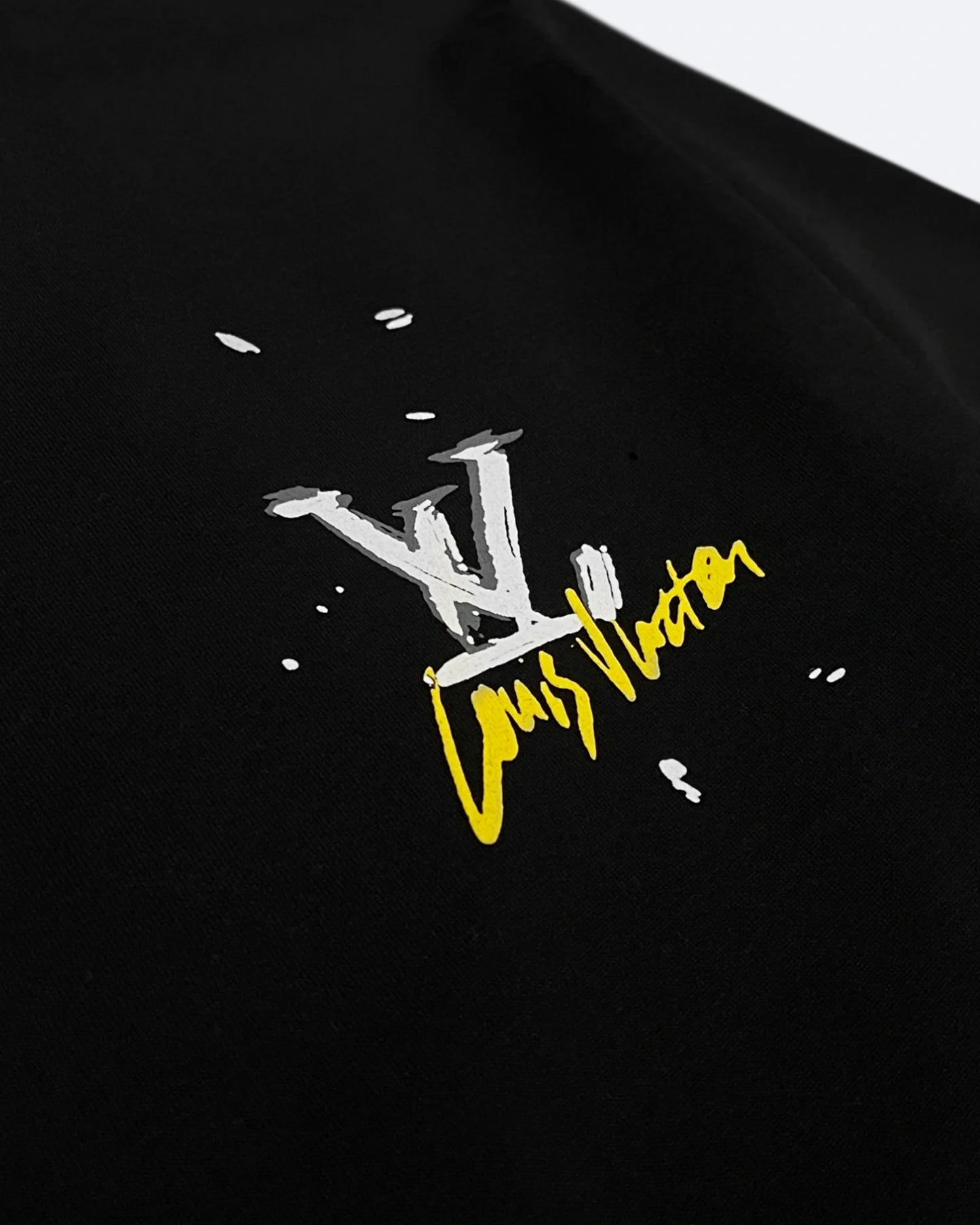 Louis Vuitton - LV Circle Graffiti Logo T-Shirt - Black