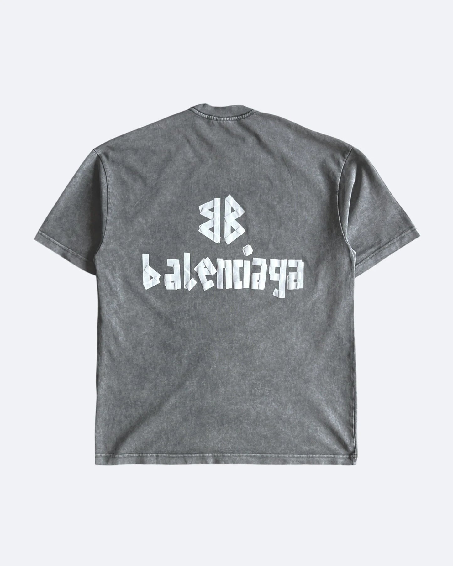 Balenciaga - White Tape T-Shirt - Gray