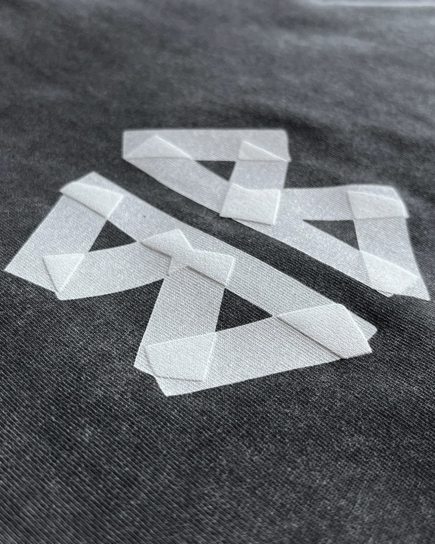 Balenciaga - White Tape T-Shirt - Dark Gray