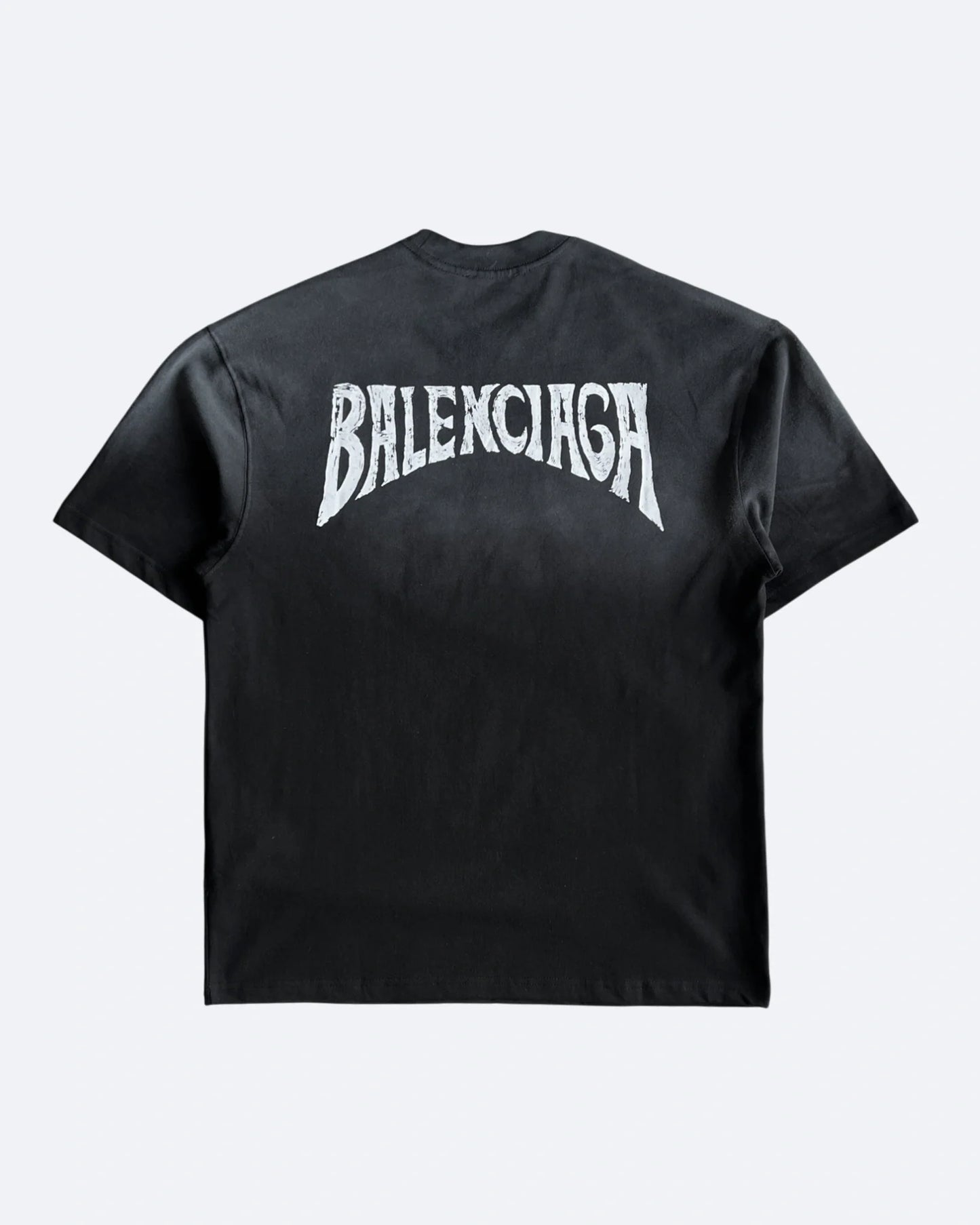 Balenciaga - Hellcurve Logo T-Shirt - Faded Black