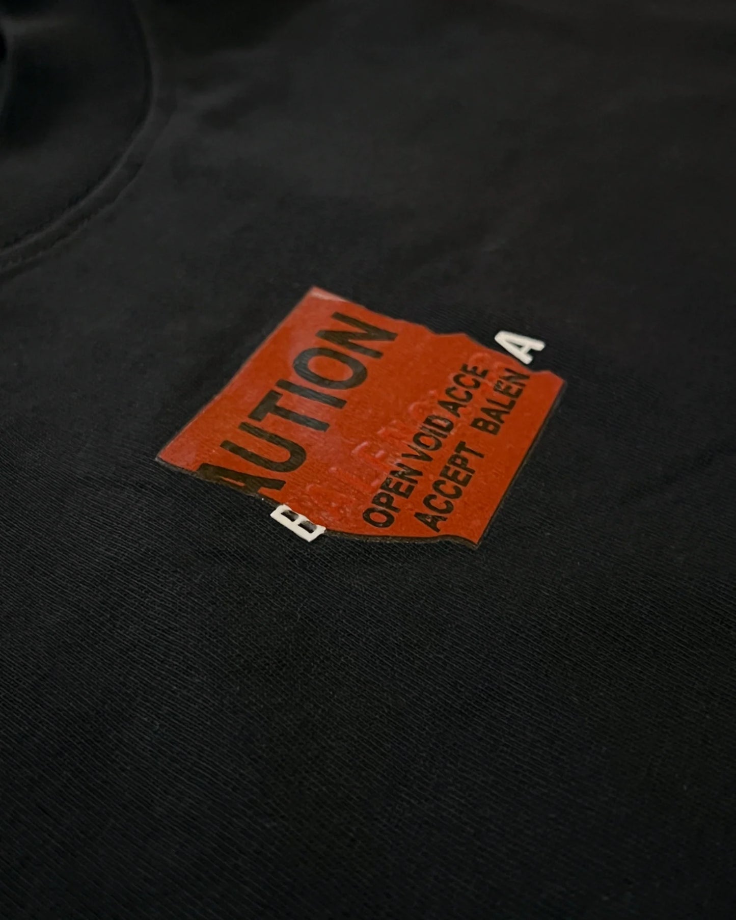 Balenciaga - Red Taped Logo T-Shirt - Black