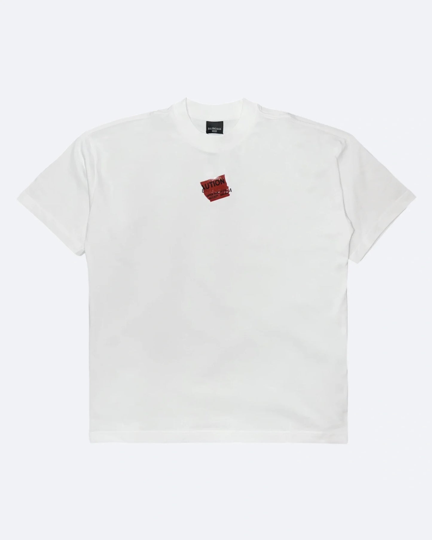 Balenciaga - Red Taped Logo T-Shirt - White