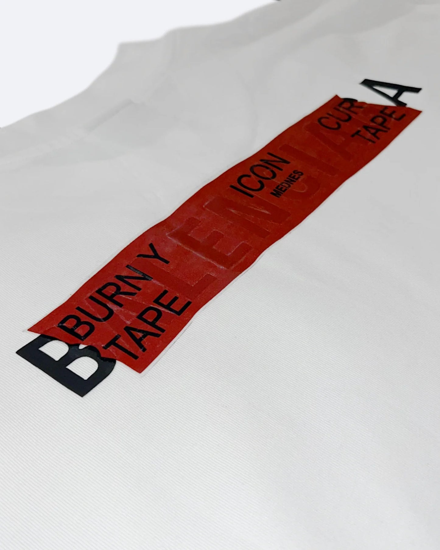 Balenciaga - Red Taped Logo T-Shirt - White