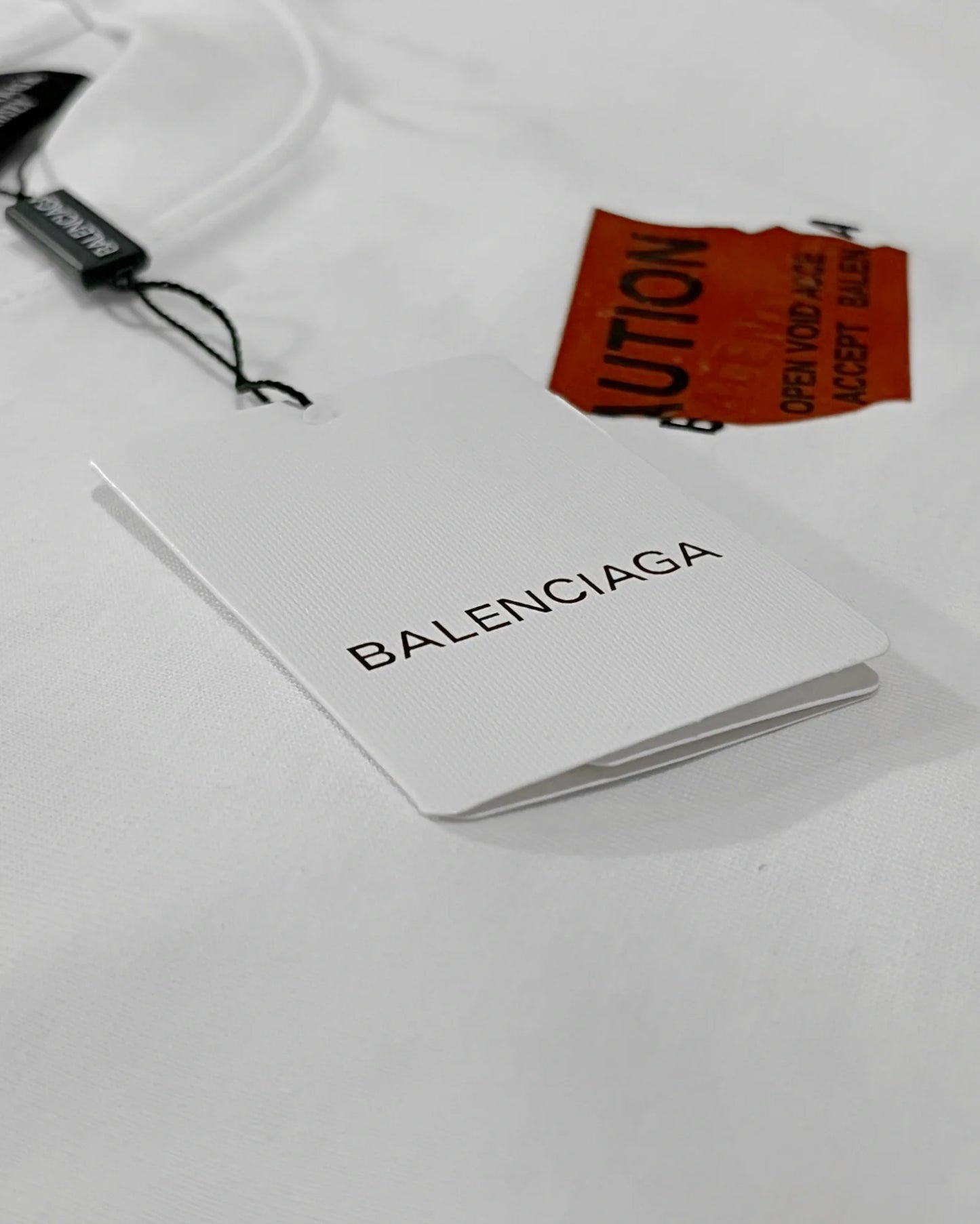 Balenciaga - Red Taped Logo T-Shirt - White