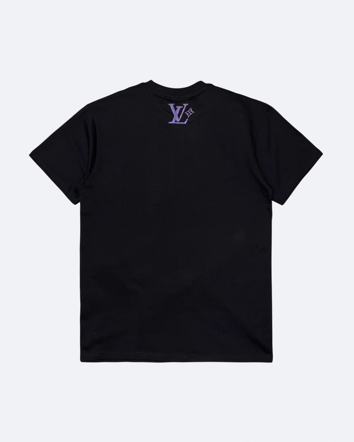 Louis Vuitton - Lovers Stripes Logo T-Shirt - Black
