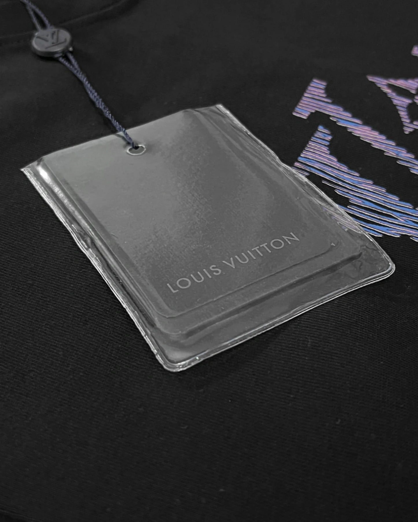 Louis Vuitton - Lovers Stripes Logo T-Shirt - Black