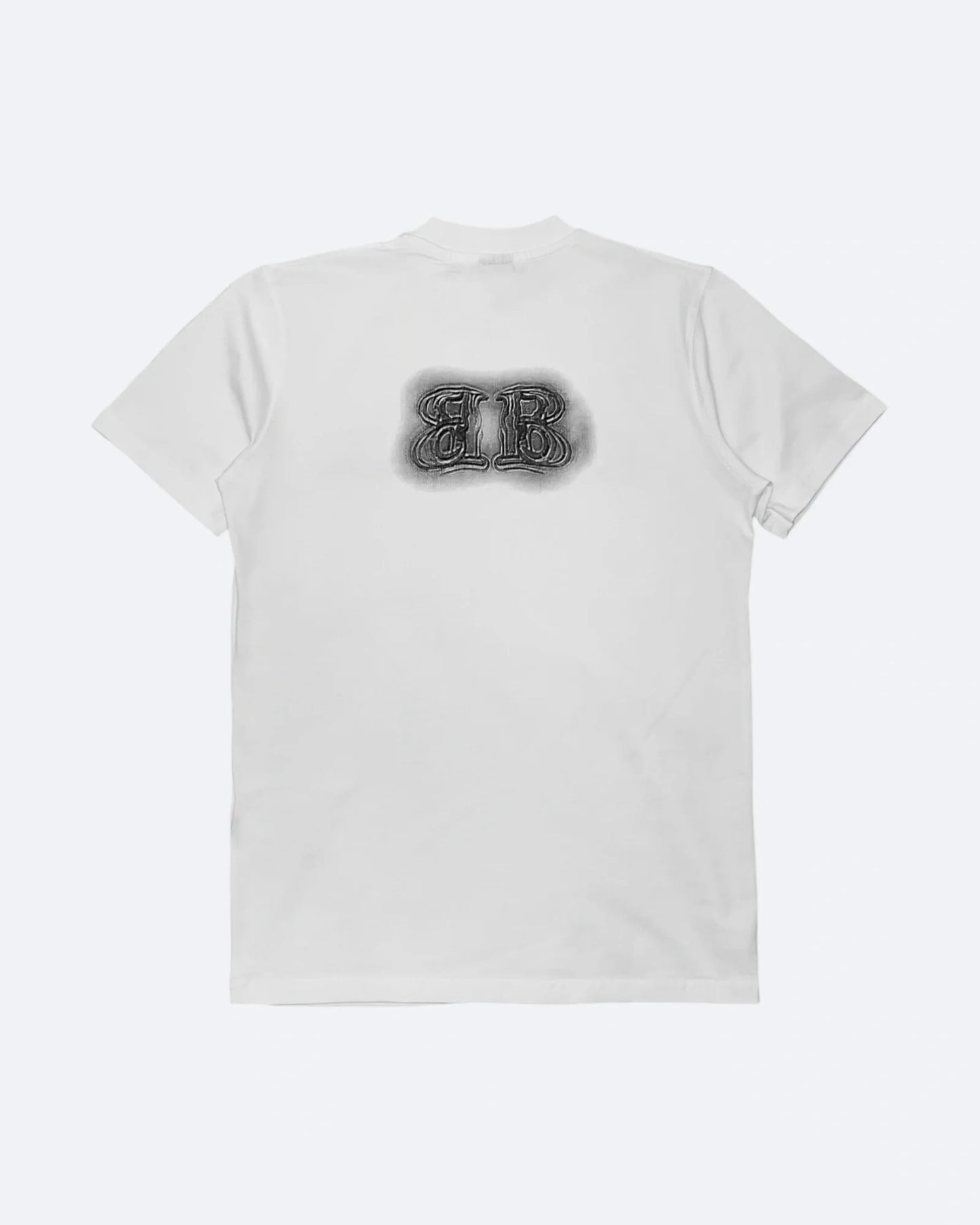 Balenciaga - Sprayed Logo Embroidery T-Shirt - White