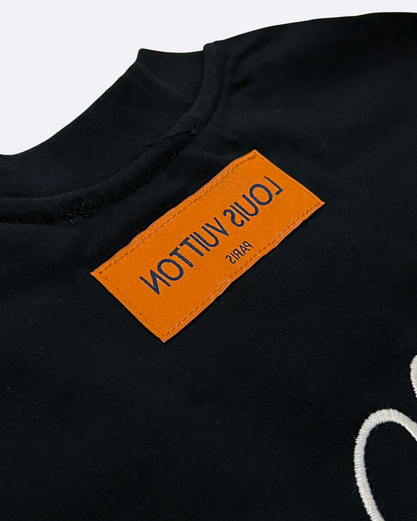 LVTN - Script Embroidery Logo T-Shirt - Black