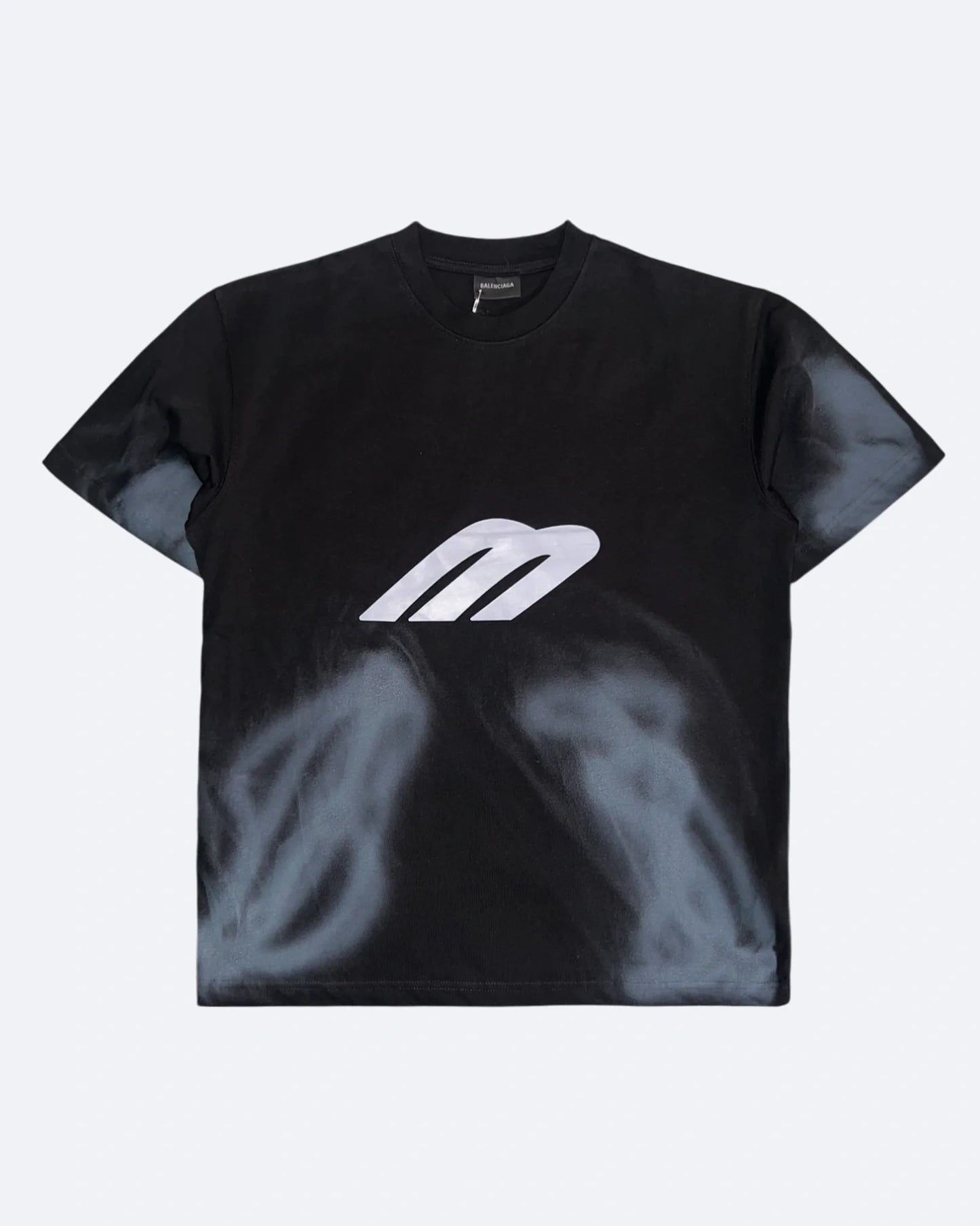 Balenciaga - 3B Logo T-Shirt - Black and Dark Gray