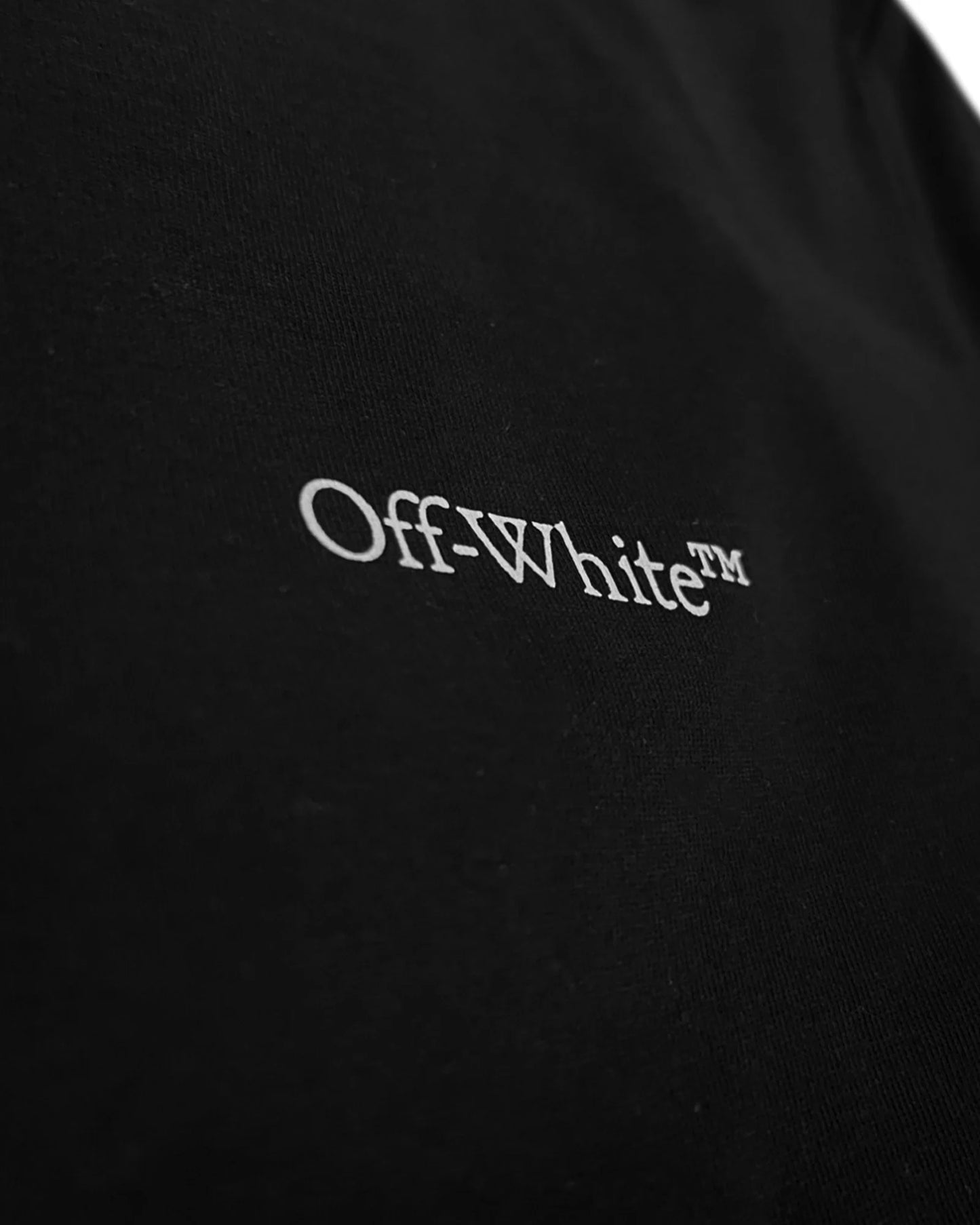 Off-White - 3D Halftone Logo Oversized T-Shirt - Black