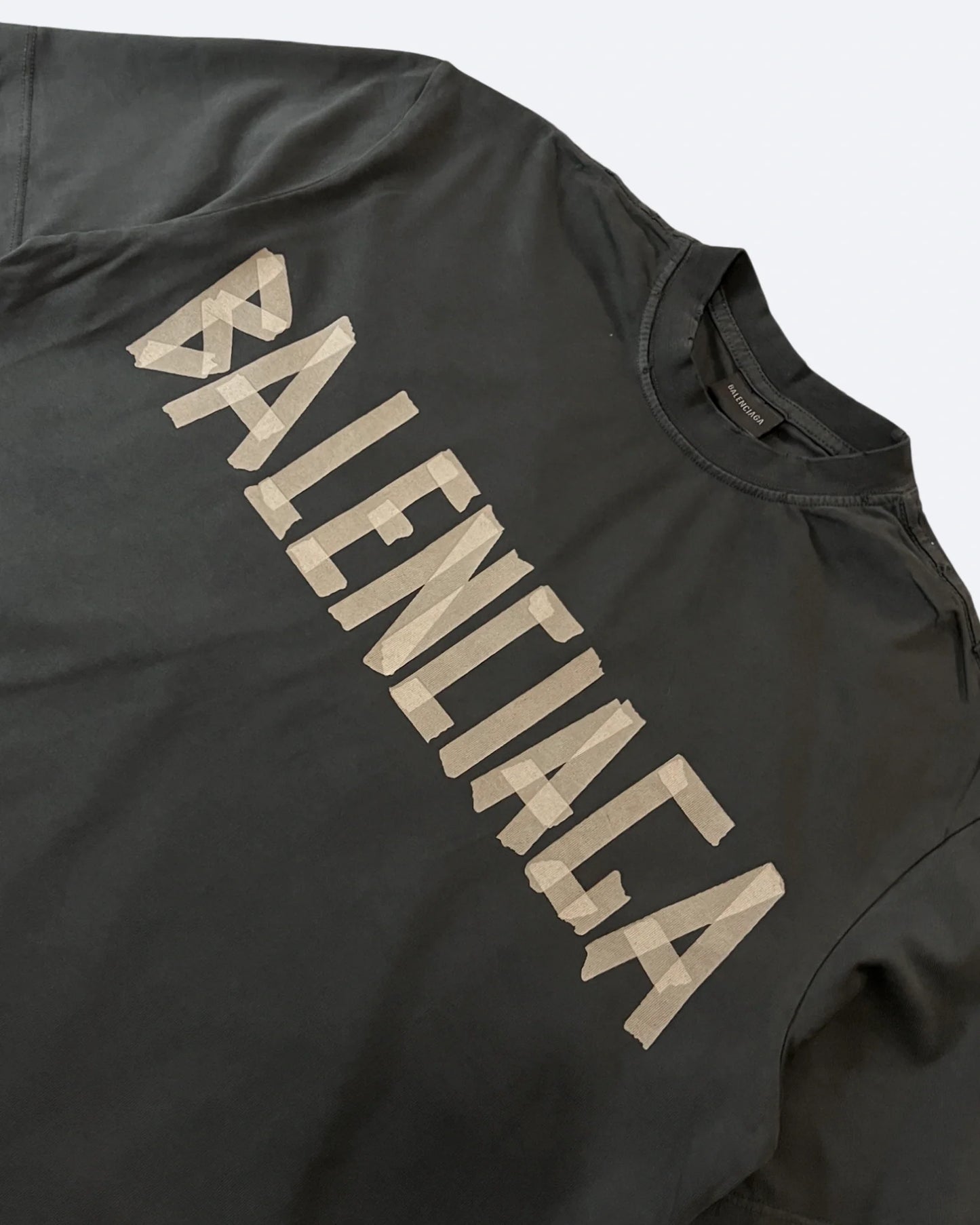 Balenciaga - Tape T-Shirt - Dark Gray