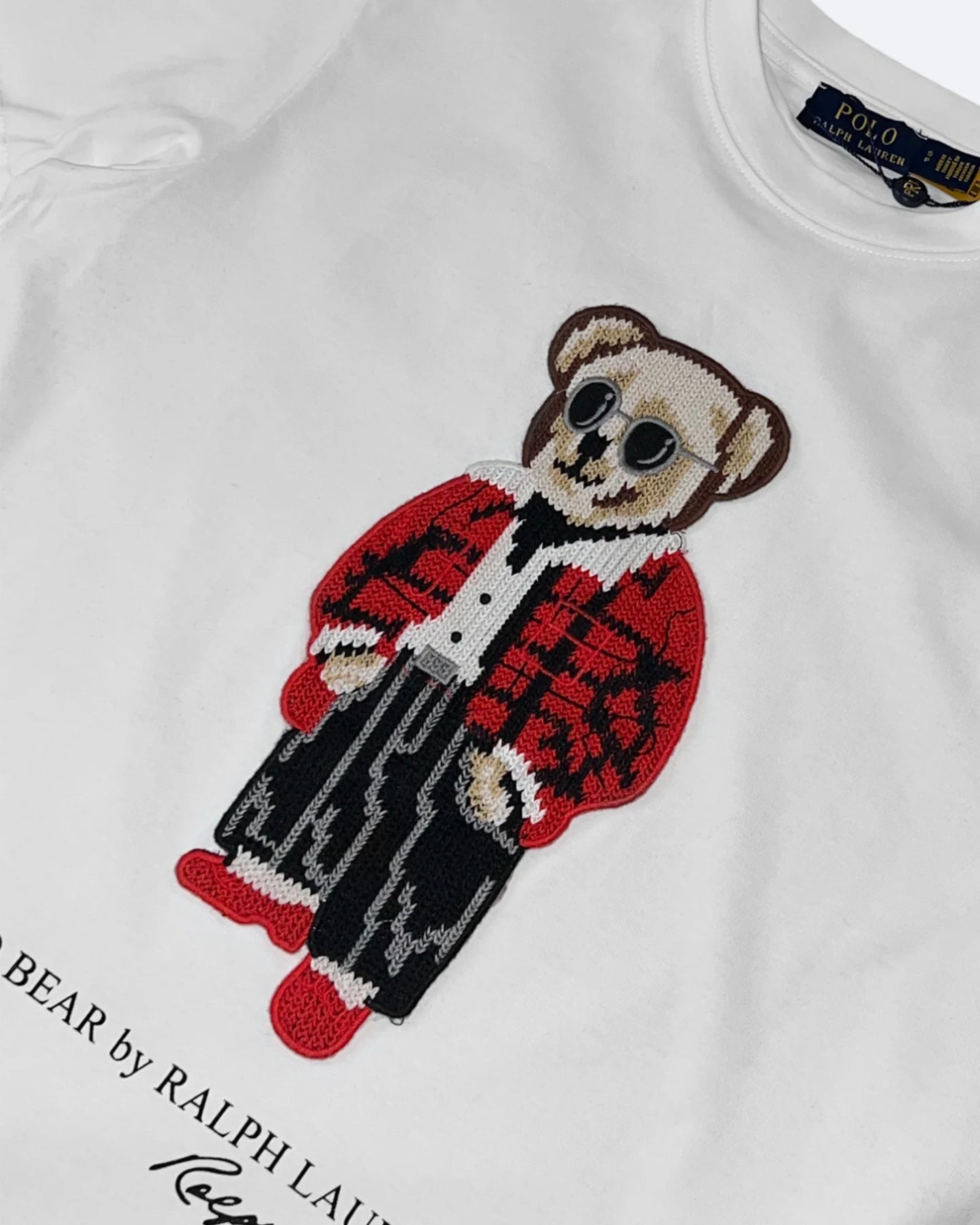 Ralph Lauren - Red Jacket Polo Bear T-Shirt - White