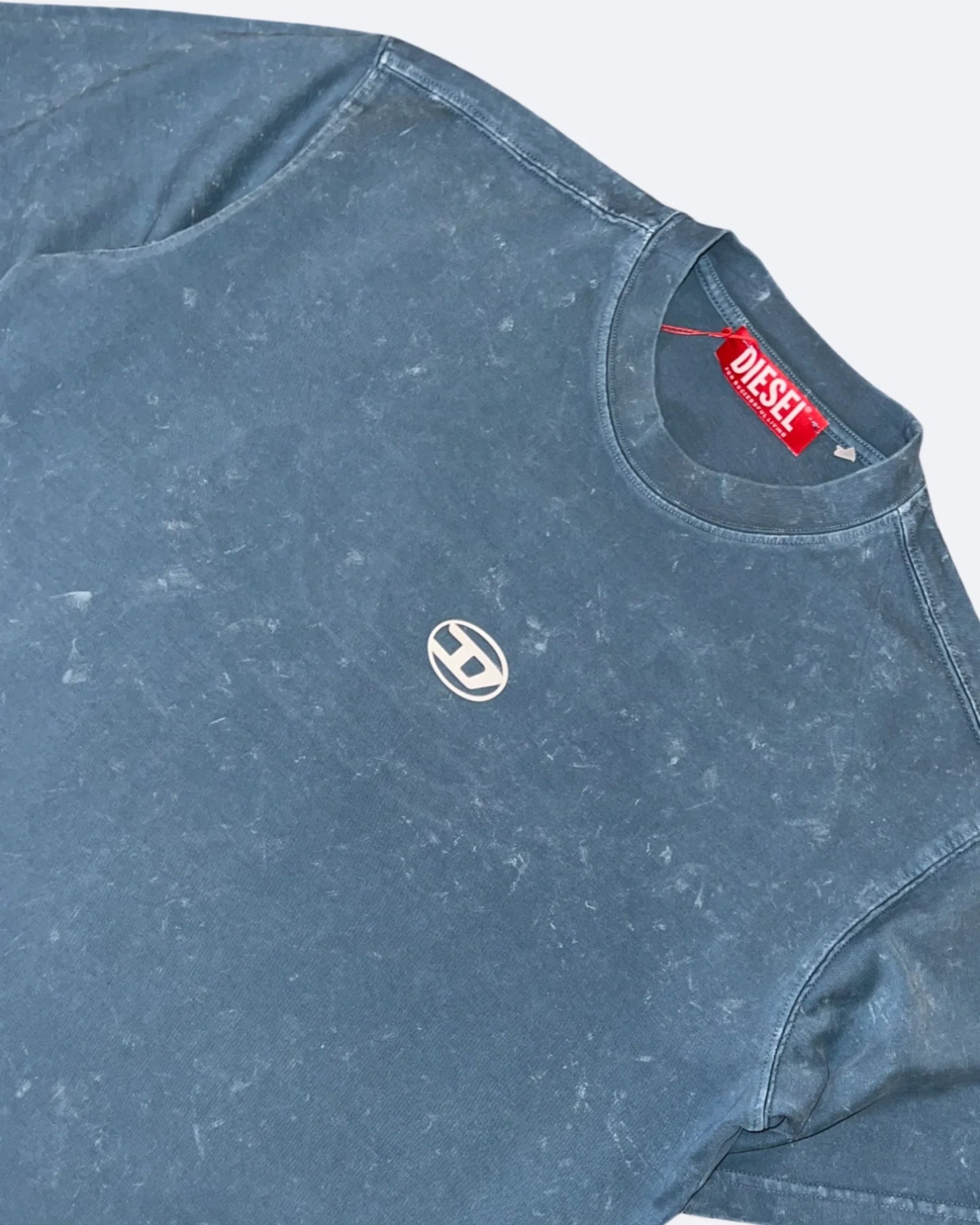 Diesel - Denim Logo T-Shirt - Blue
