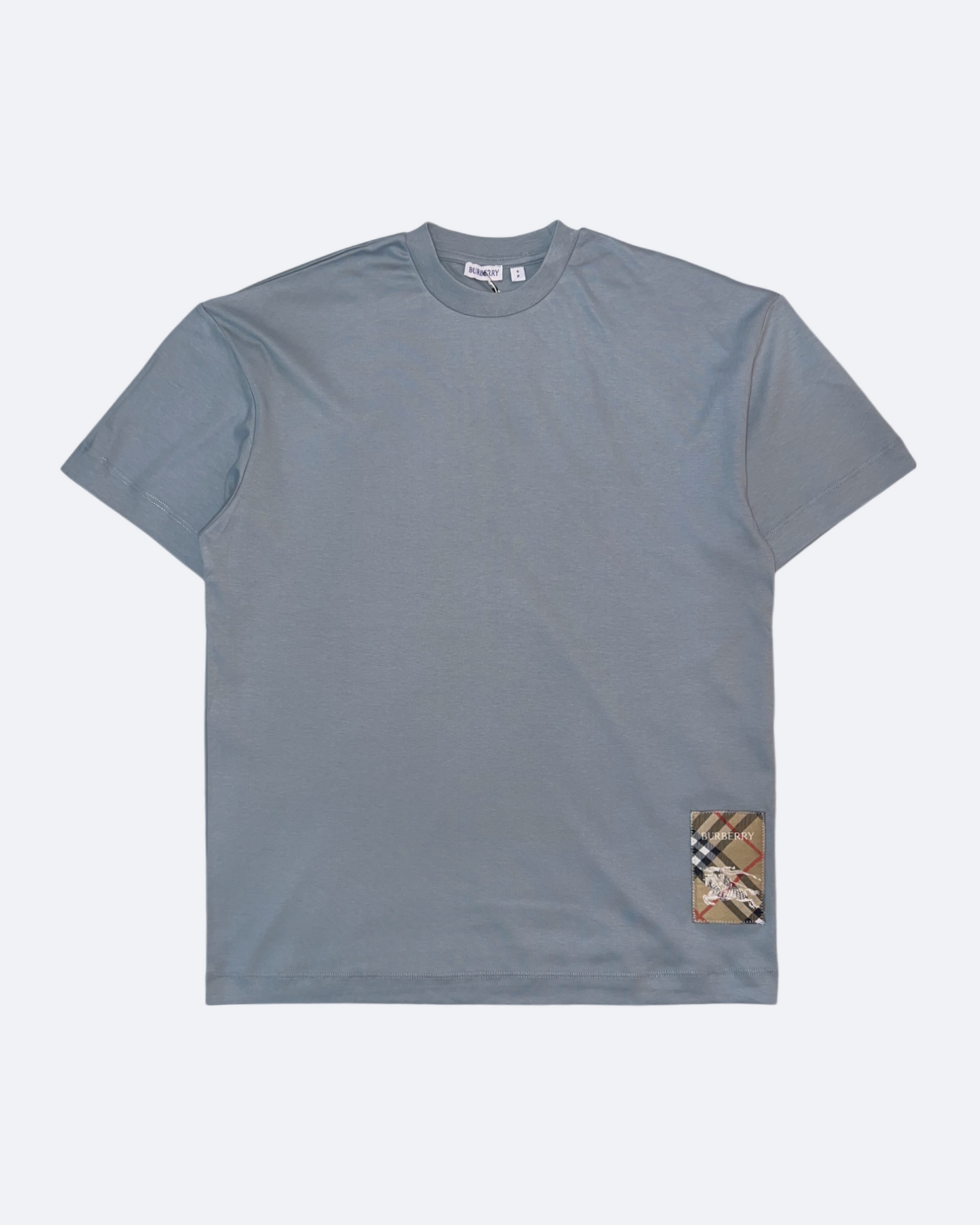 Burberry - Pattern Patch T-Shirt - Blue