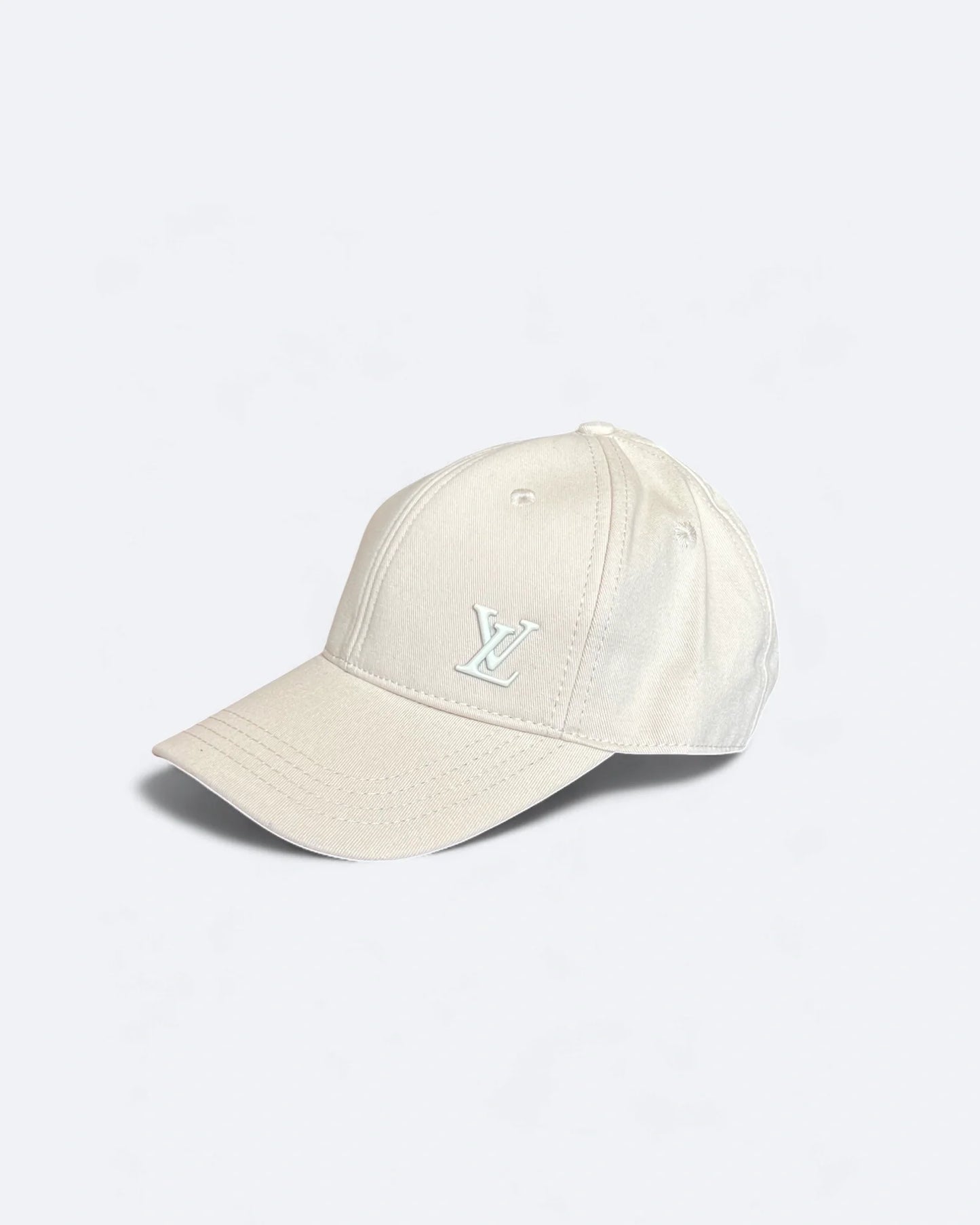 Louis Vuitton - White LV Pin Cap - Cream