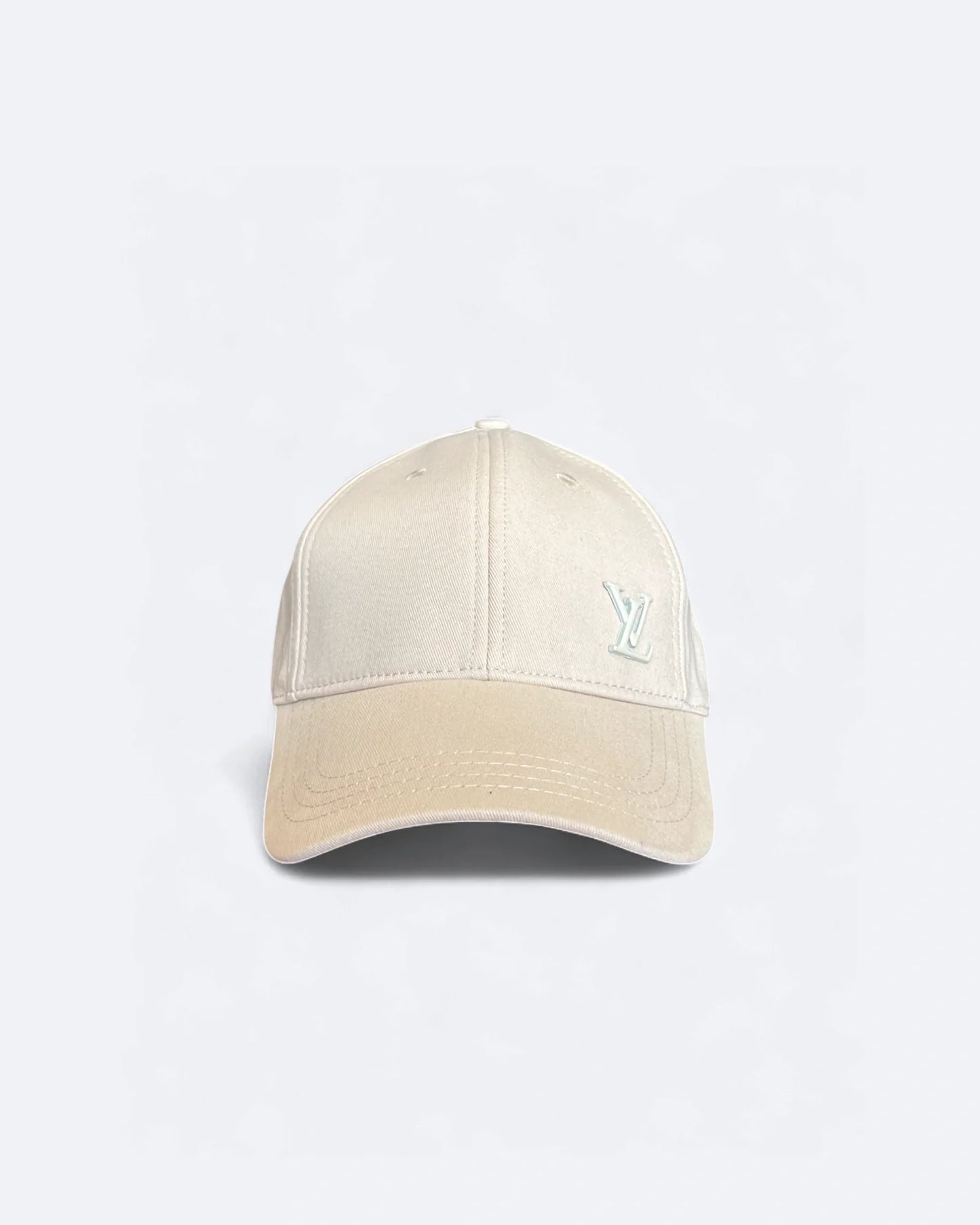 Louis Vuitton - White LV Pin Cap - Cream