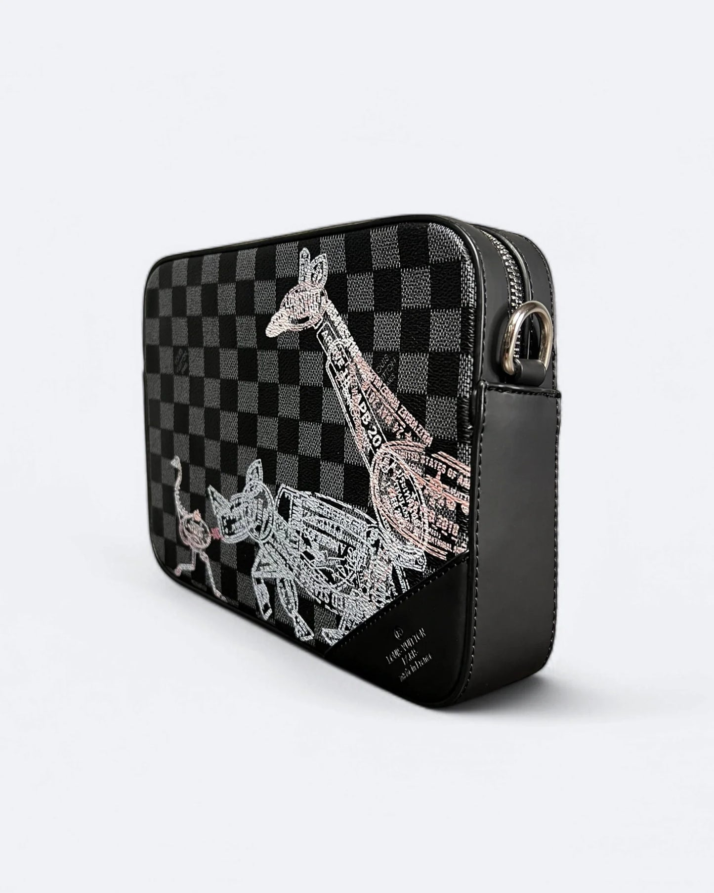 Louis Vuitton - Animal Passport Stamps Damier Trio Bags - Black