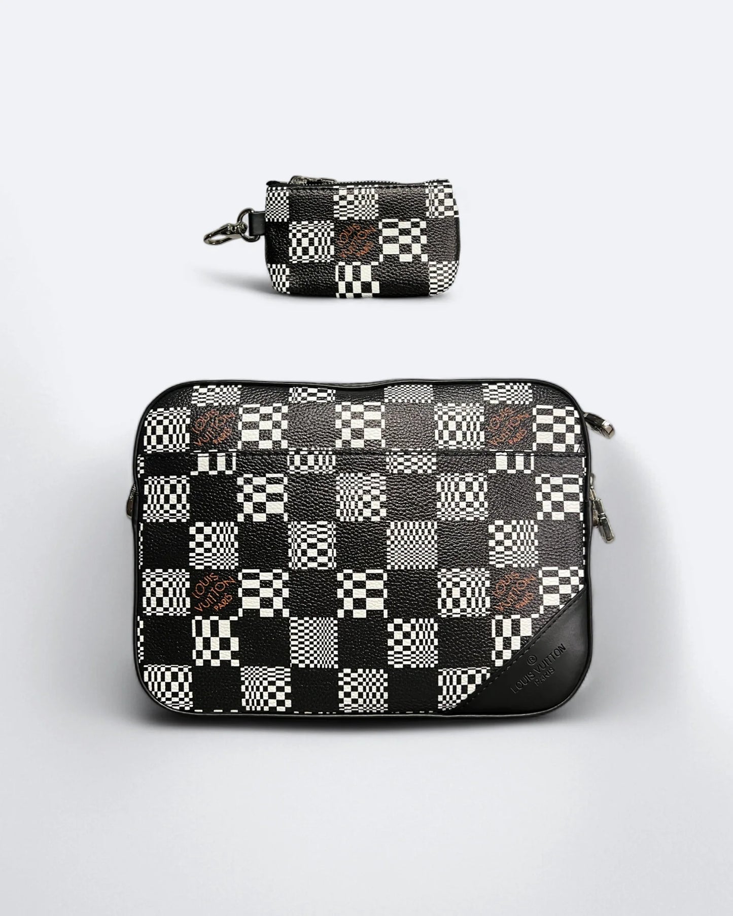 Louis Vuitton - Distorted Damier Duo Bags - Black/White