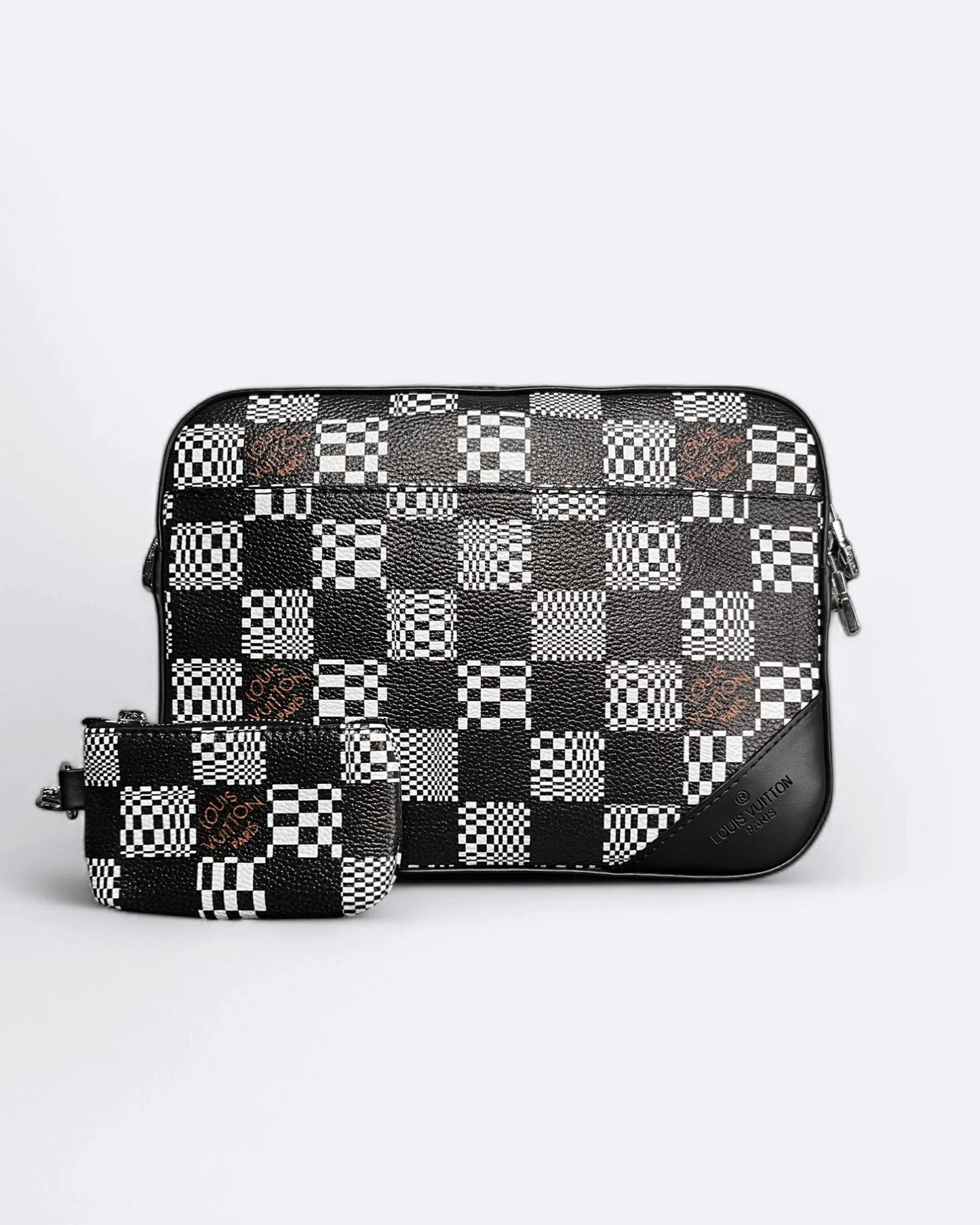 Louis Vuitton - Distorted Damier Duo Bags - Black/White