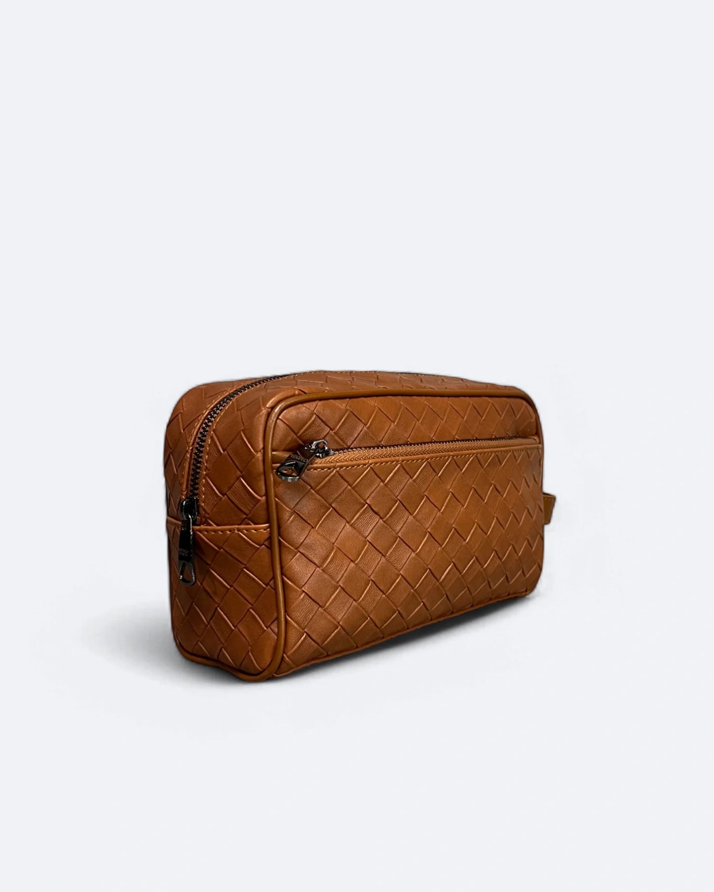 Bottega Veneta - Leather Weave Handbag - Brown