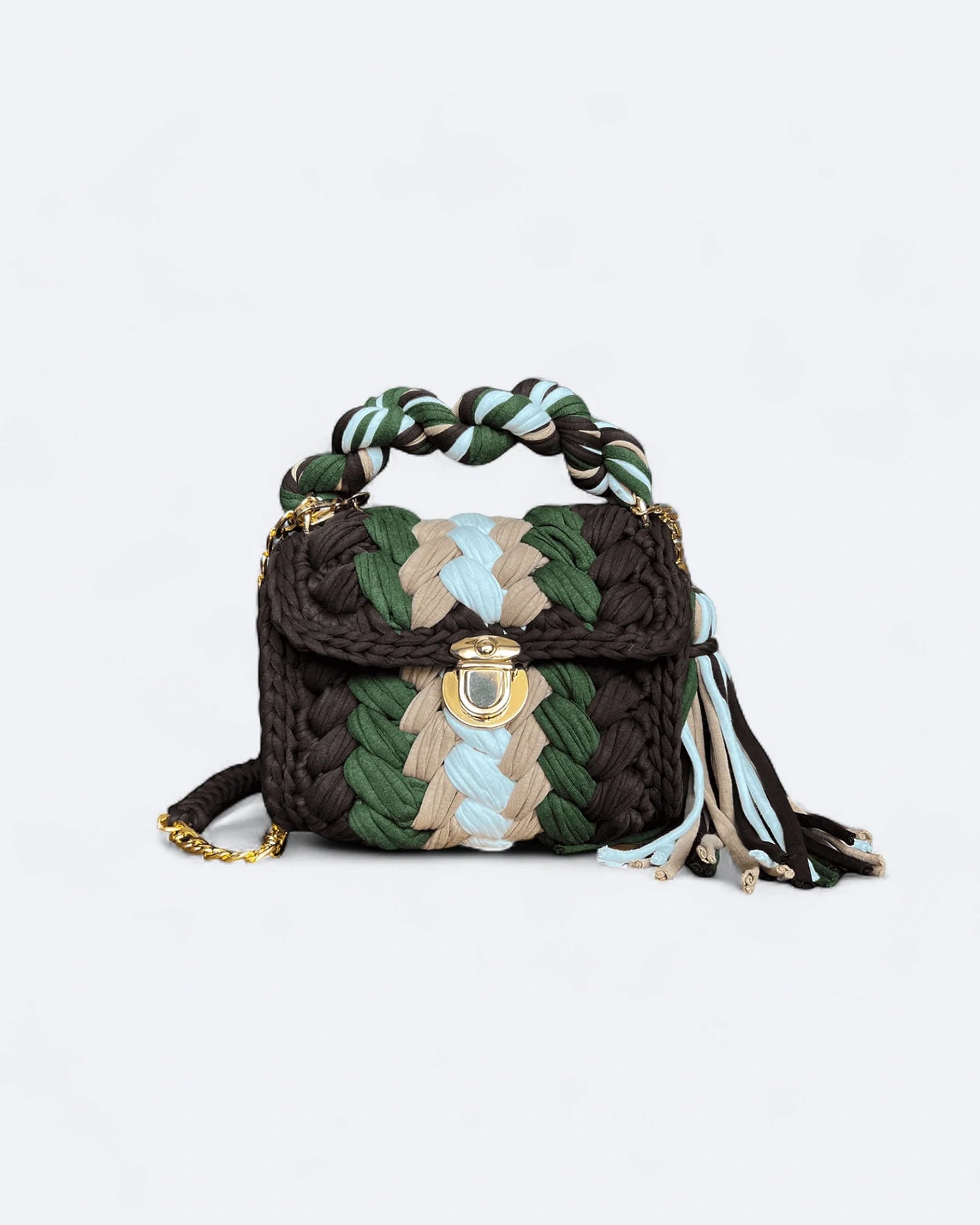 Michael Kors - Knitted Mini Bag - Green/Brown