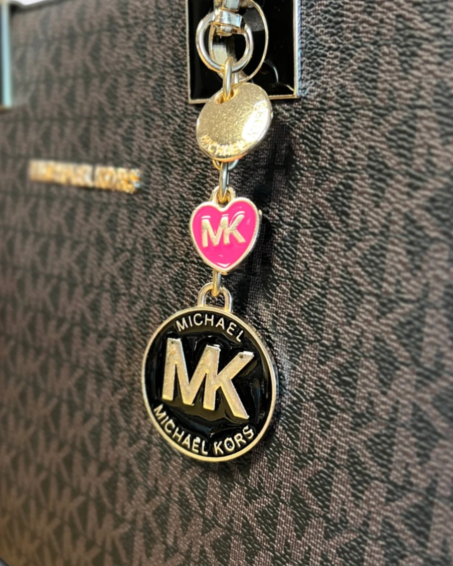 Michael Kors - MK Pattern Large Bag - Brown