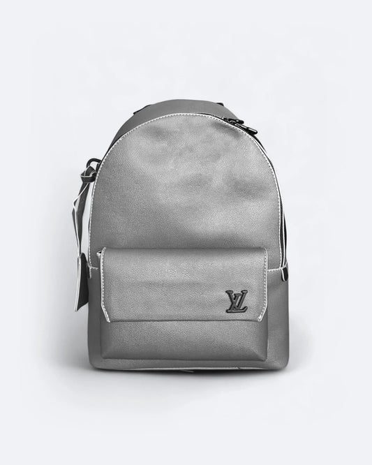 Louis Vuitton - Leather Takeoff Backpack - Gray