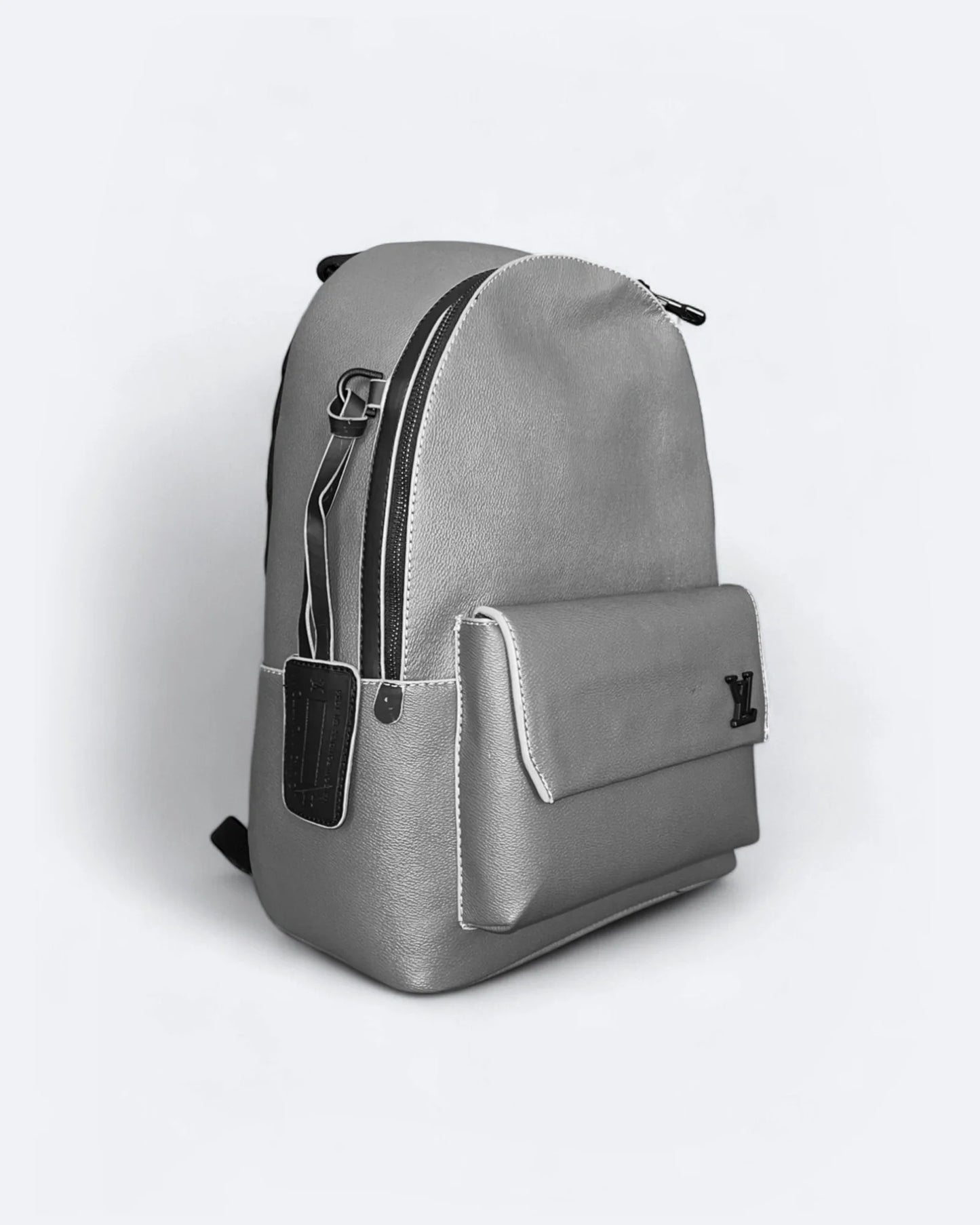 Louis Vuitton - Leather Takeoff Backpack - Gray