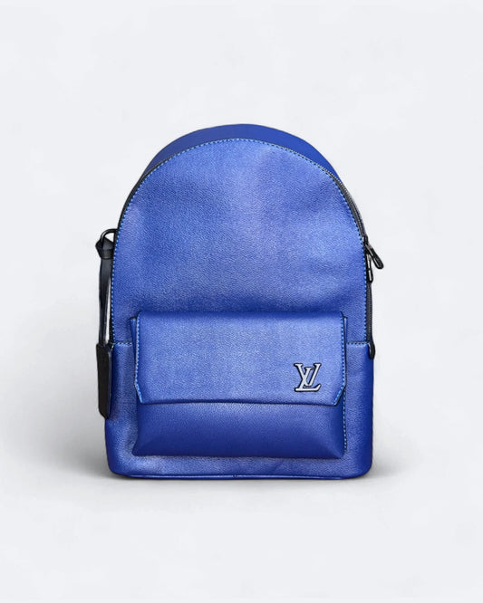 Louis Vuitton - Leather Takeoff Backpack - Blue