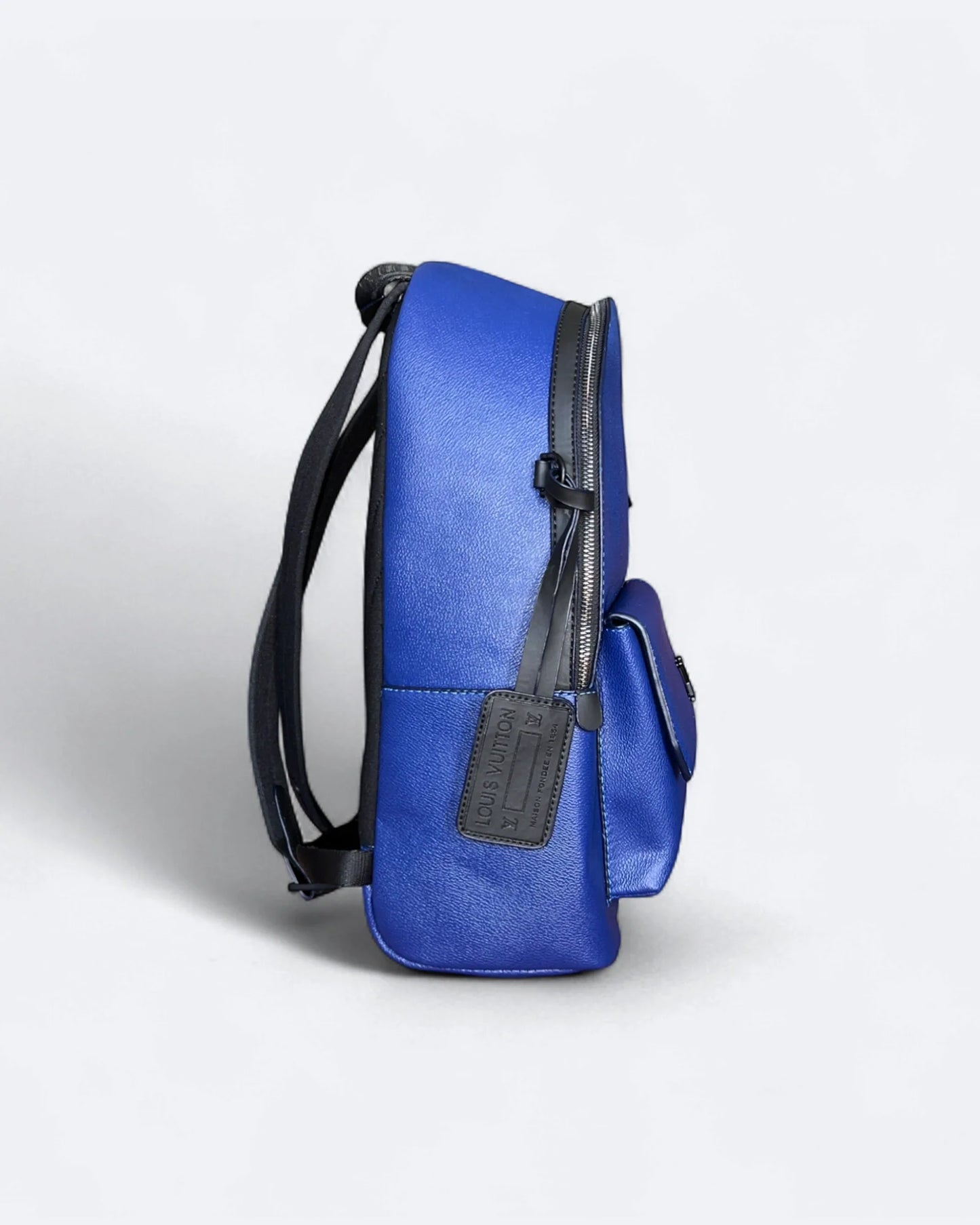 Louis Vuitton - Leather Takeoff Backpack - Blue