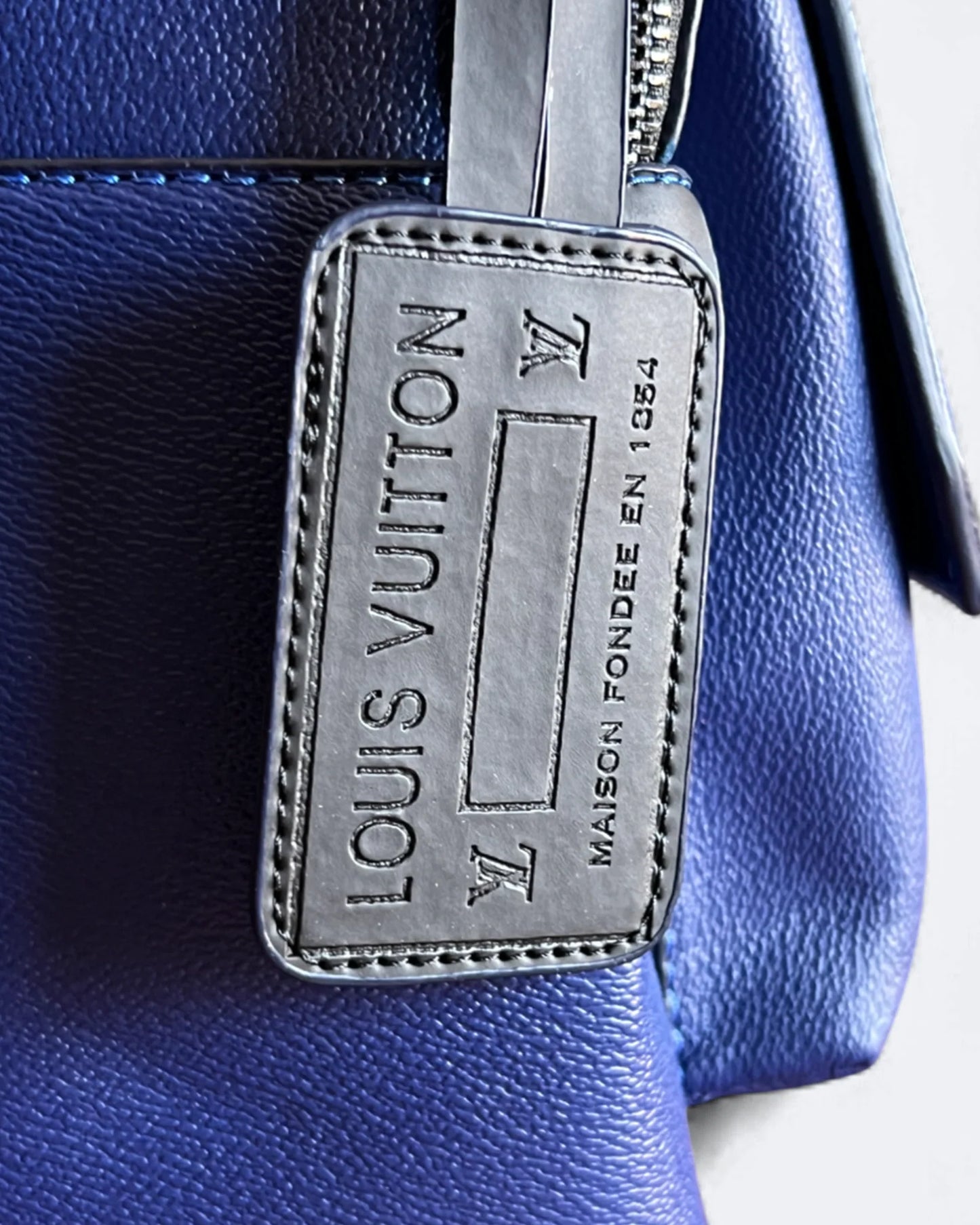 Louis Vuitton - Leather Takeoff Backpack - Blue