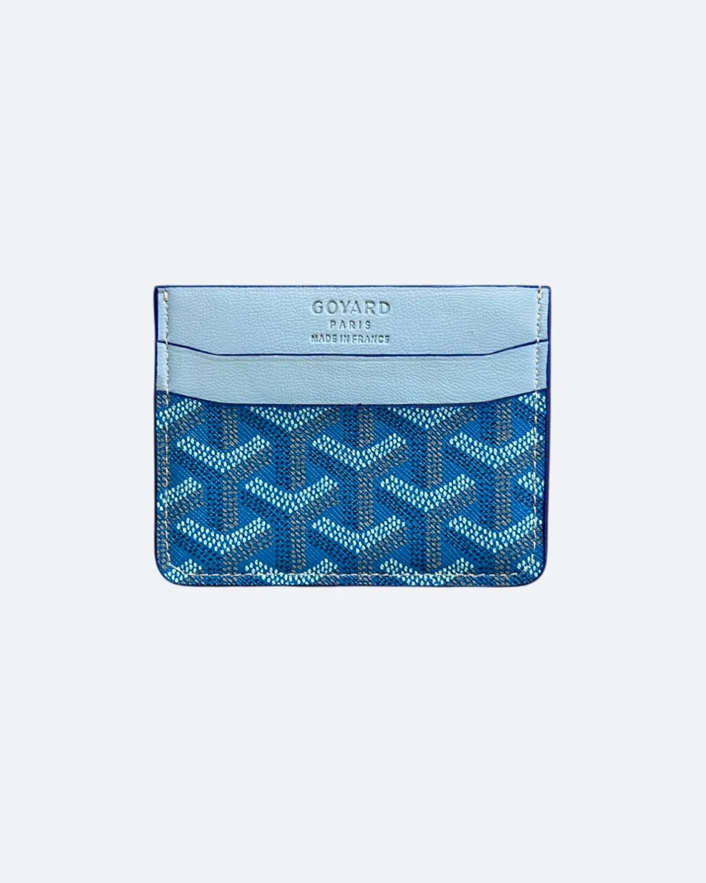 Goyard Pattern Cardholder - Blue