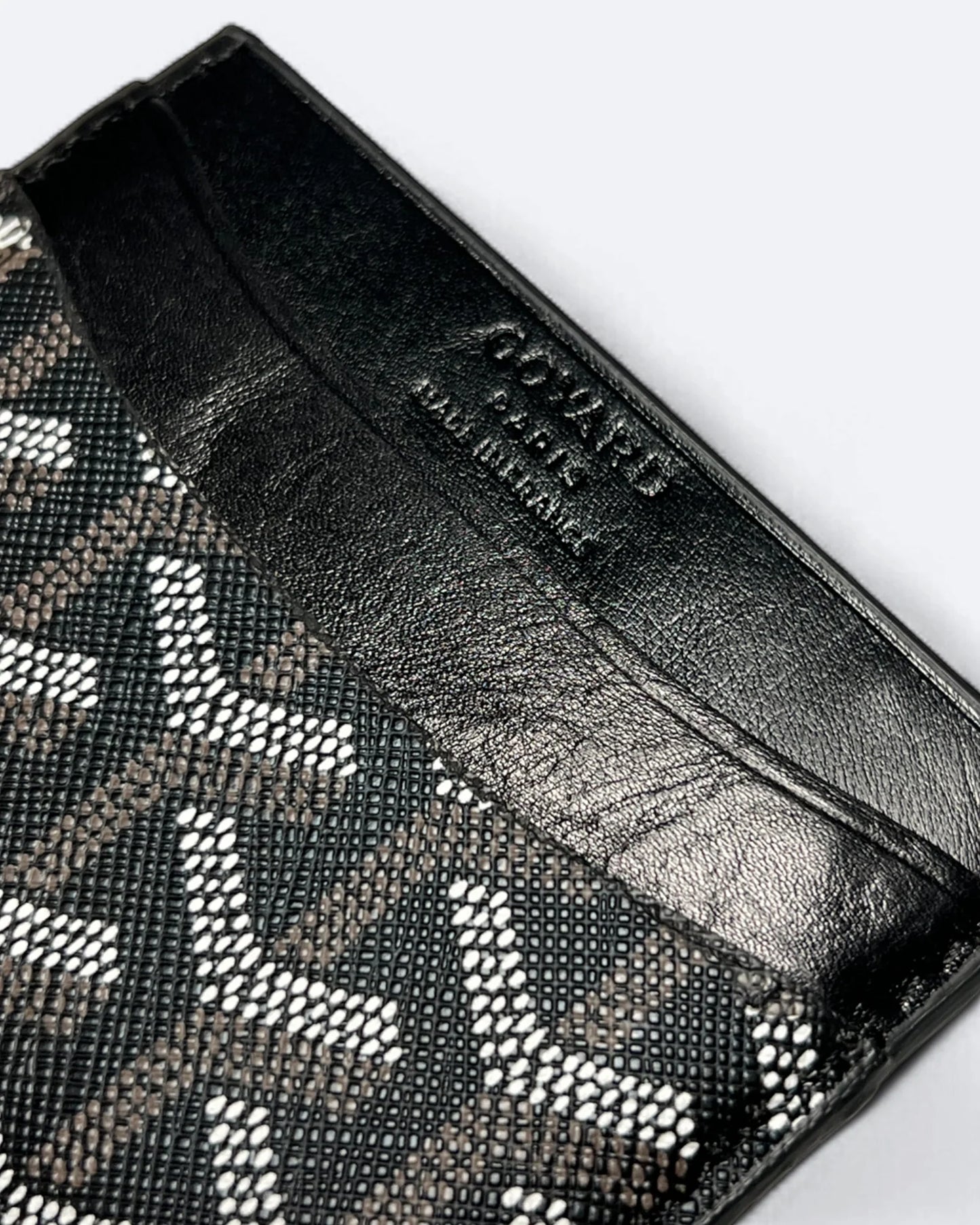 Goyard Pattern Cardholder - Black