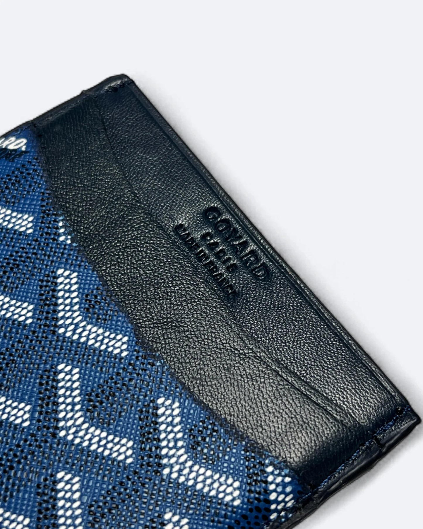 Goyard Pattern Cardholder - Dark Blue