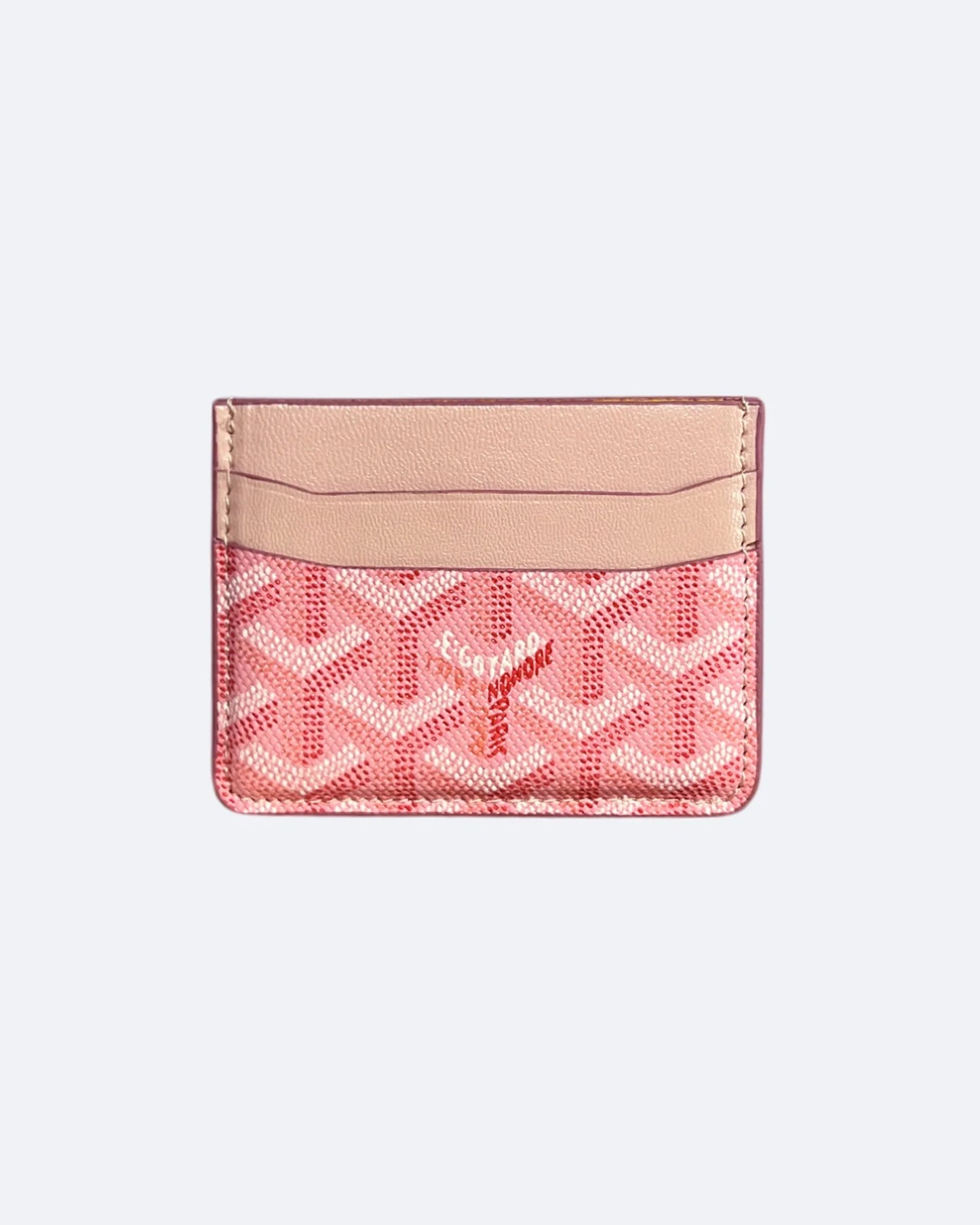 Goyard Pattern Cardholder - Pink