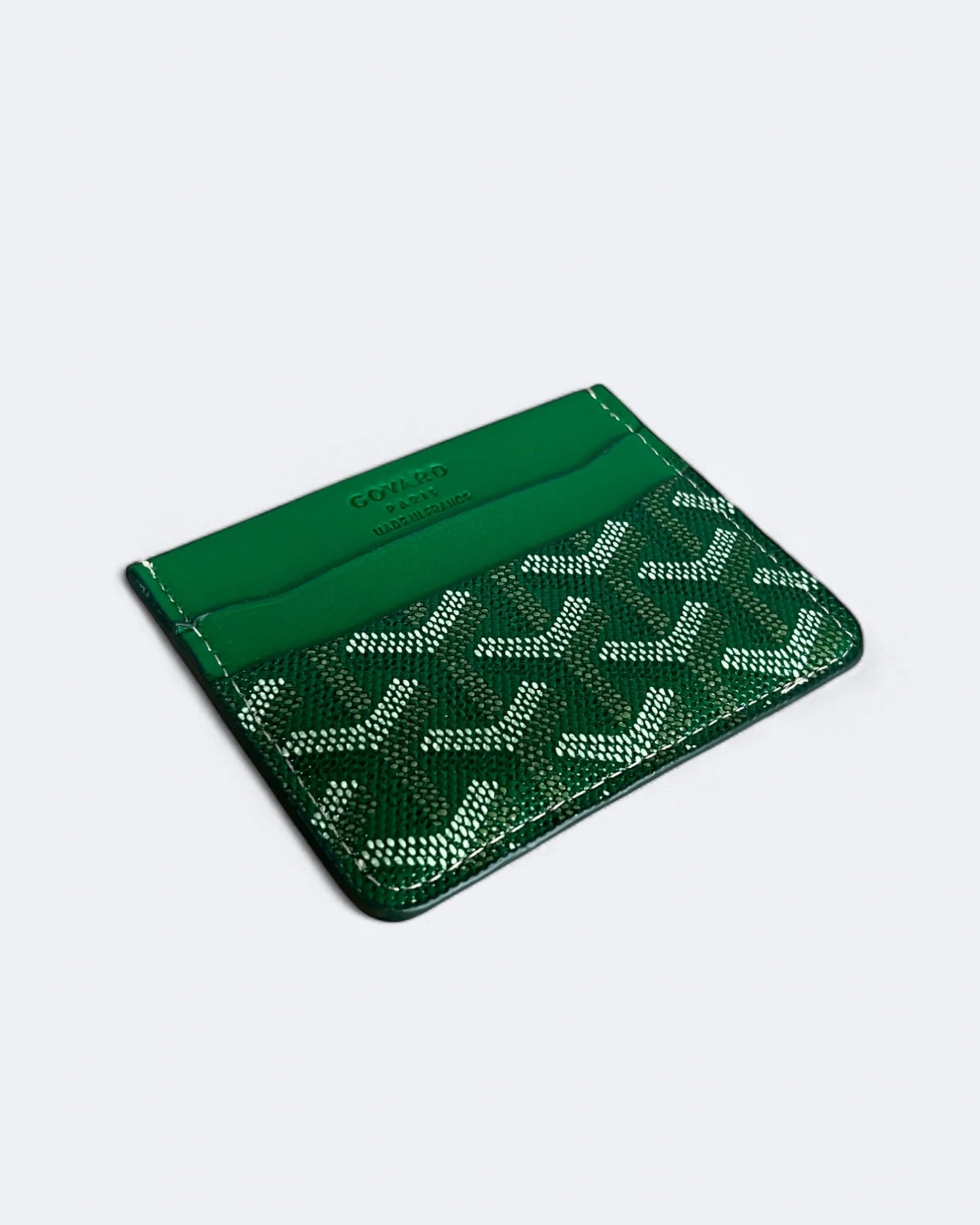Goyard Pattern Cardholder - Green
