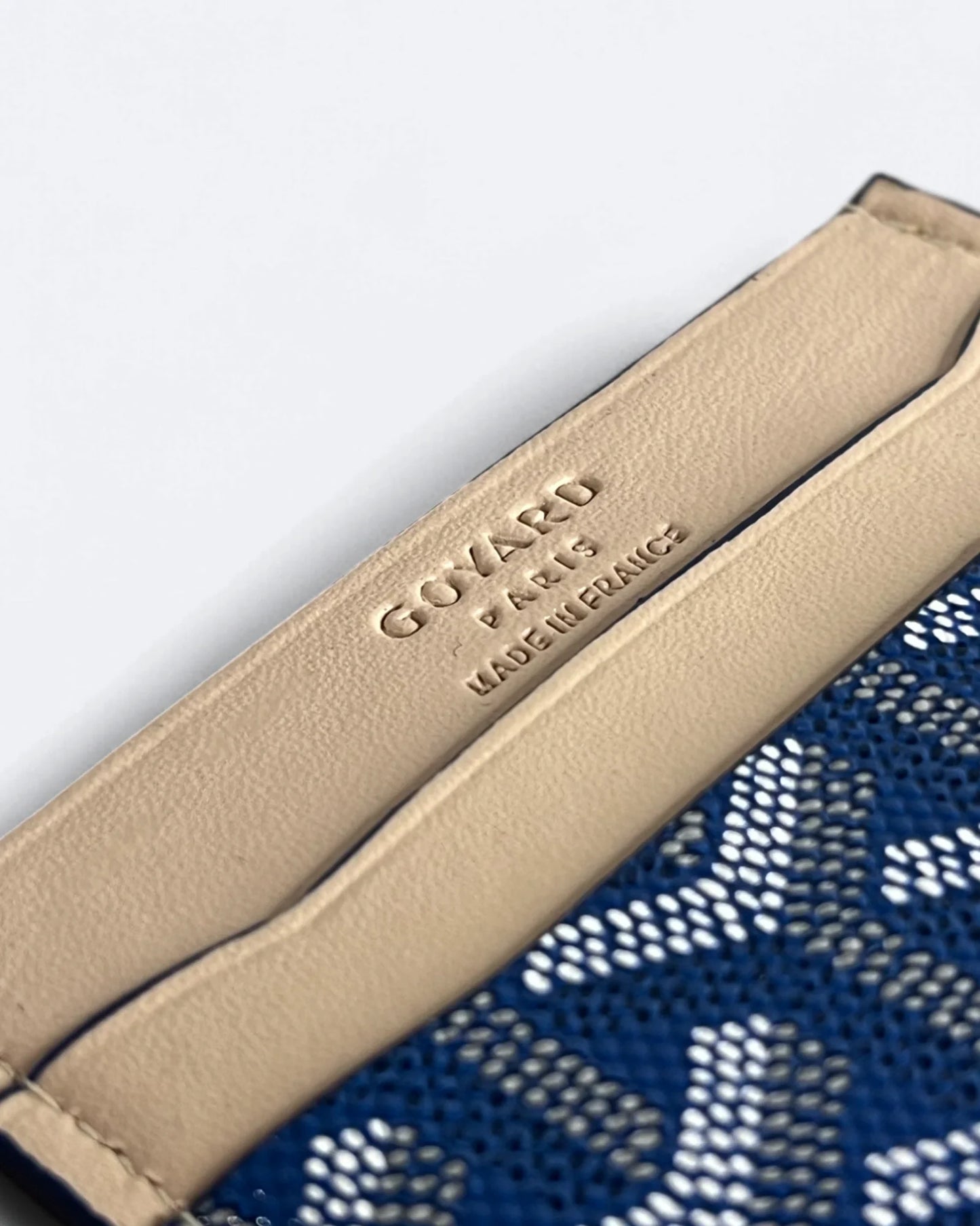 Goyard Pattern Cardholder - Blue/Beige