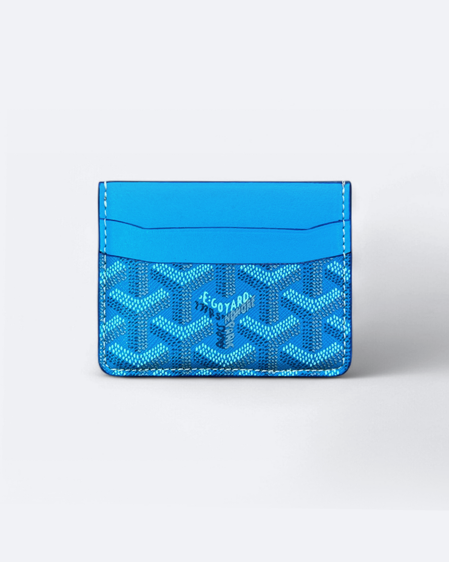 Goyard Pattern Cardholder - Blue