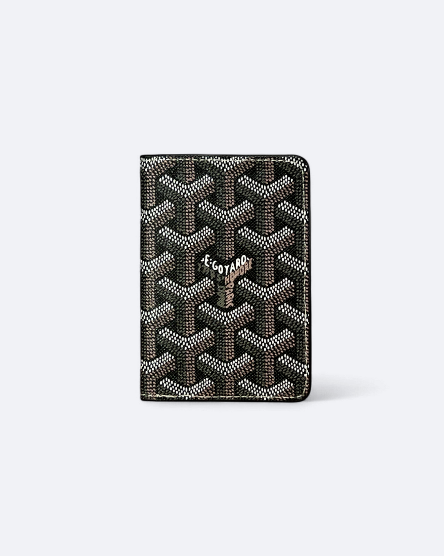 Goyard Pattern Folded Cardholder - Brown