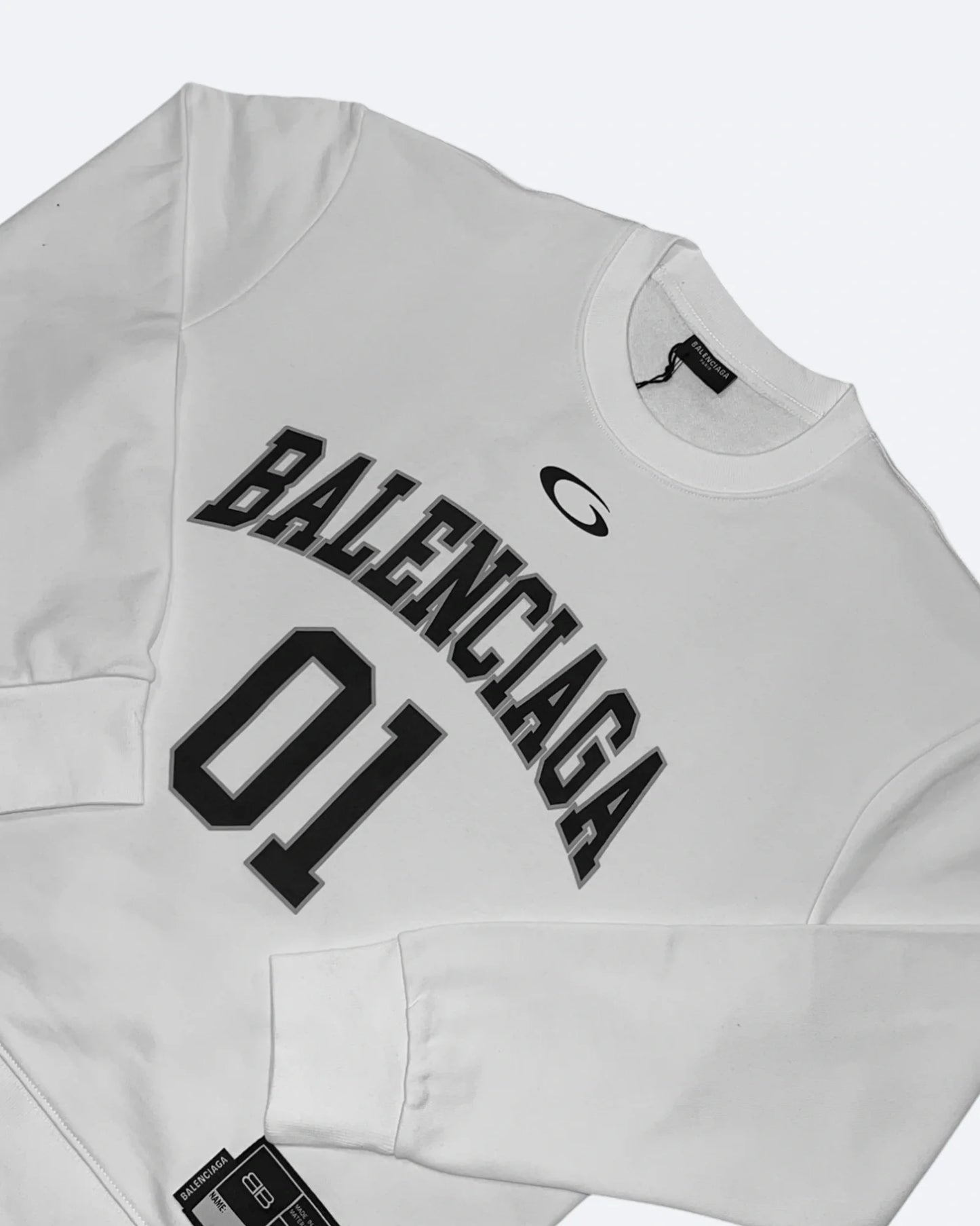 Balenciaga - 01 College Logo Sweatshirt - White